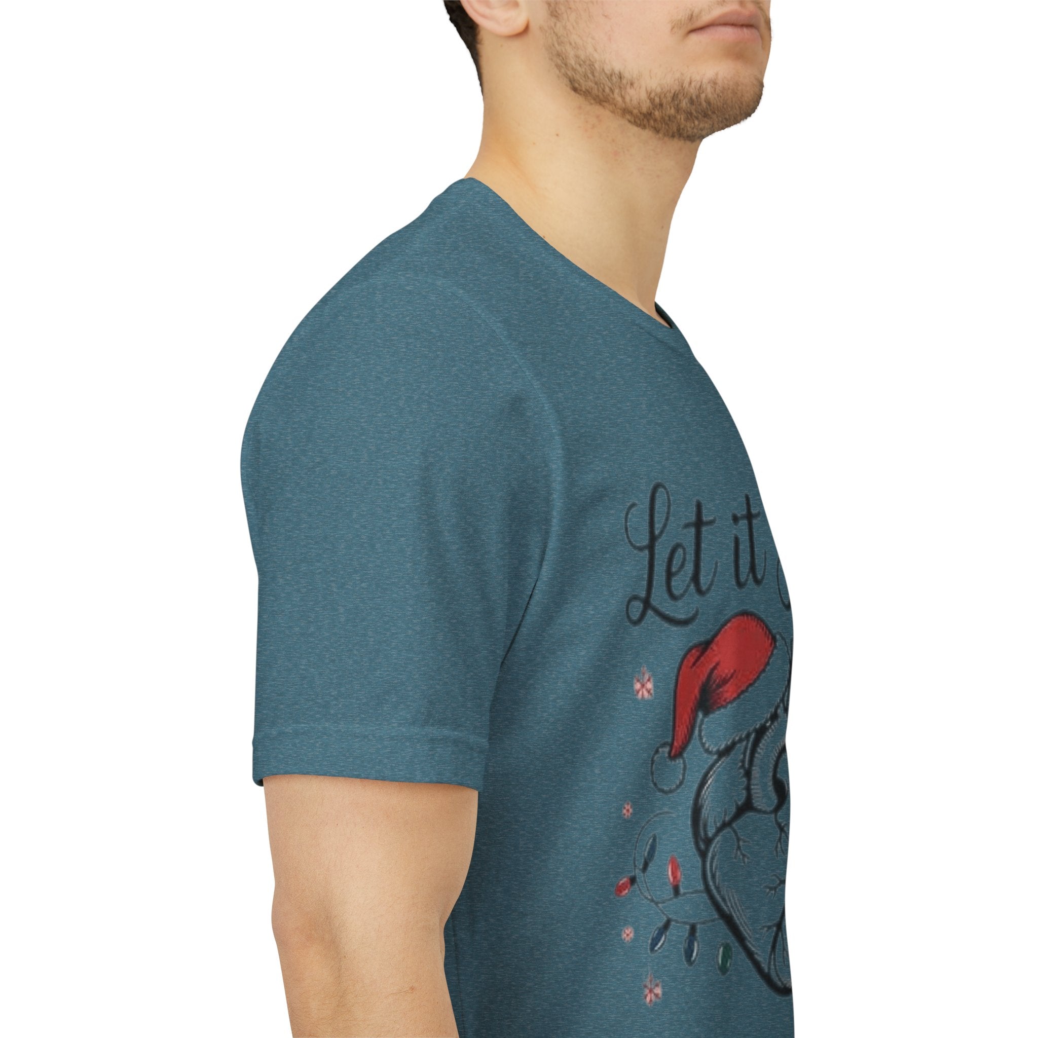 Let It Flow Heart Tee  Christmas Anatomical Heart Shirt