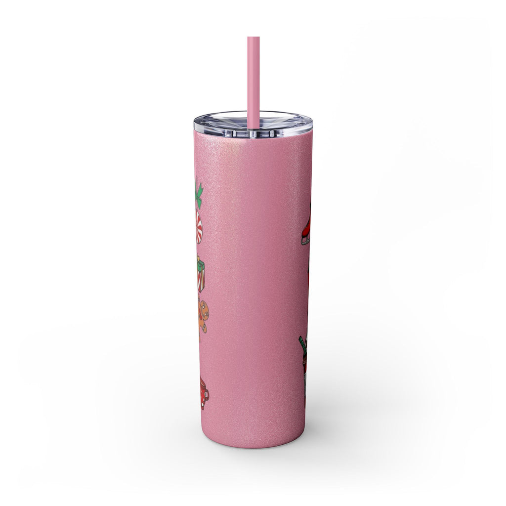 Emergency Department Nurse Christmas Skinny Tumbler - 20oz Holiday Medical Travel Cup with Straw Medical Christmas Mug