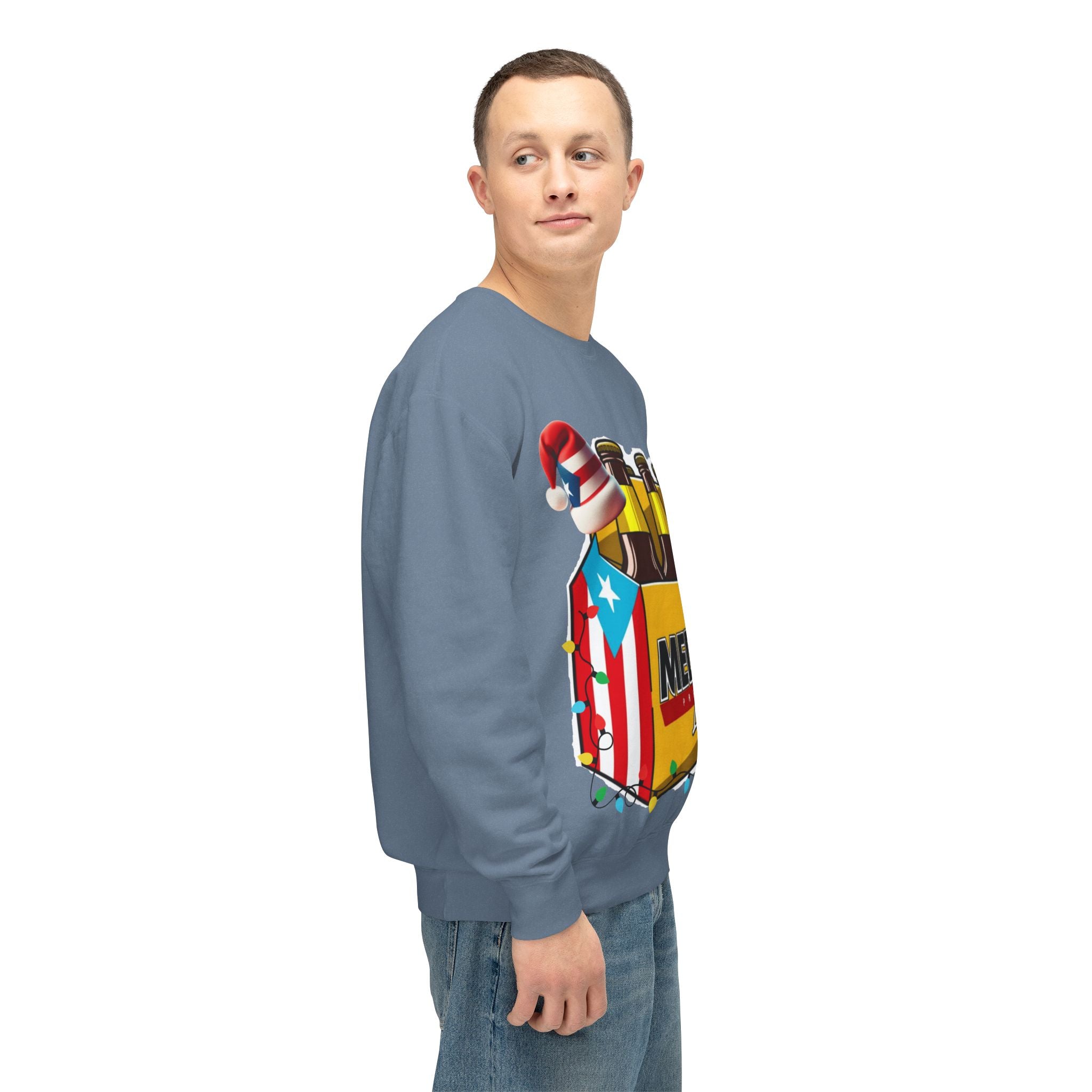 Medalla Light Puerto Rican Holiday Sweatshirt  Navidad Boricua Crewneck Puerto Rico Navidade