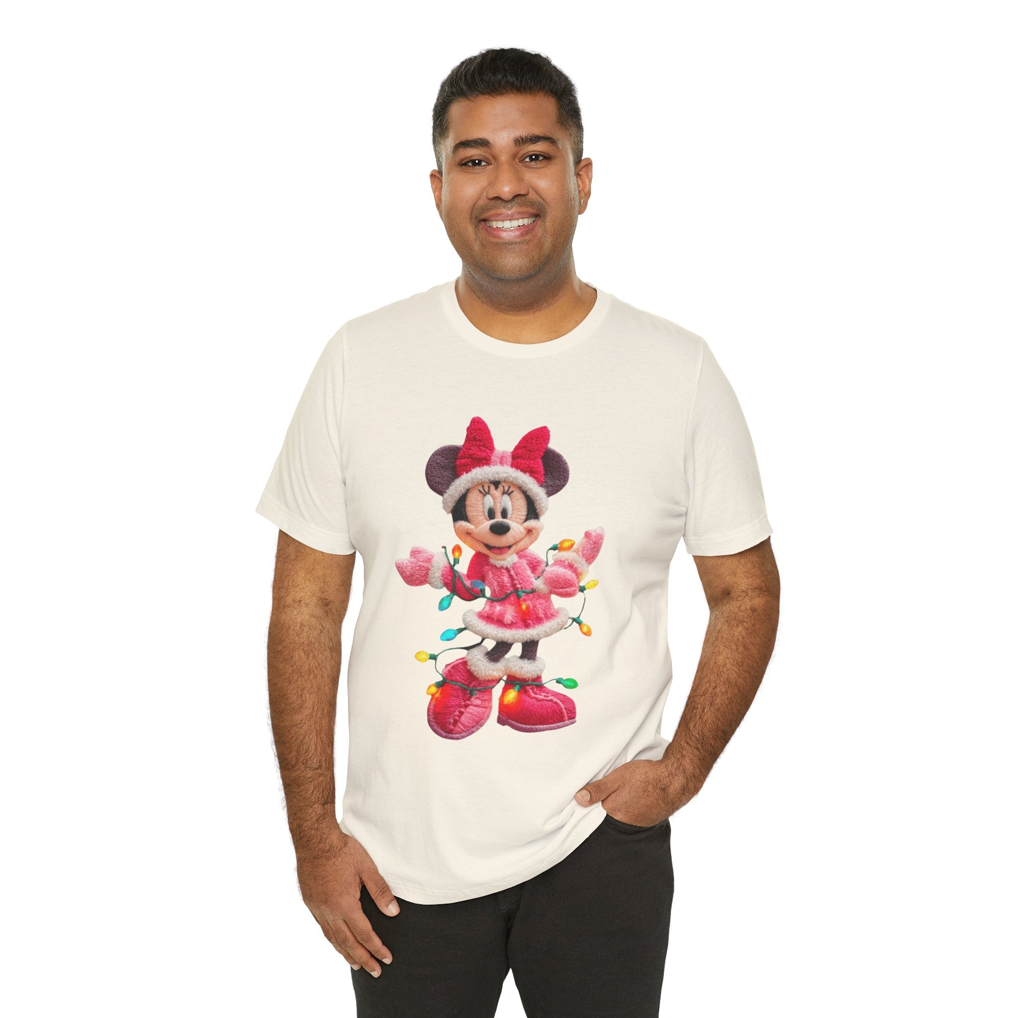 Minnie Mouse Holiday Lights T-Shirt Festive Holiday Designs