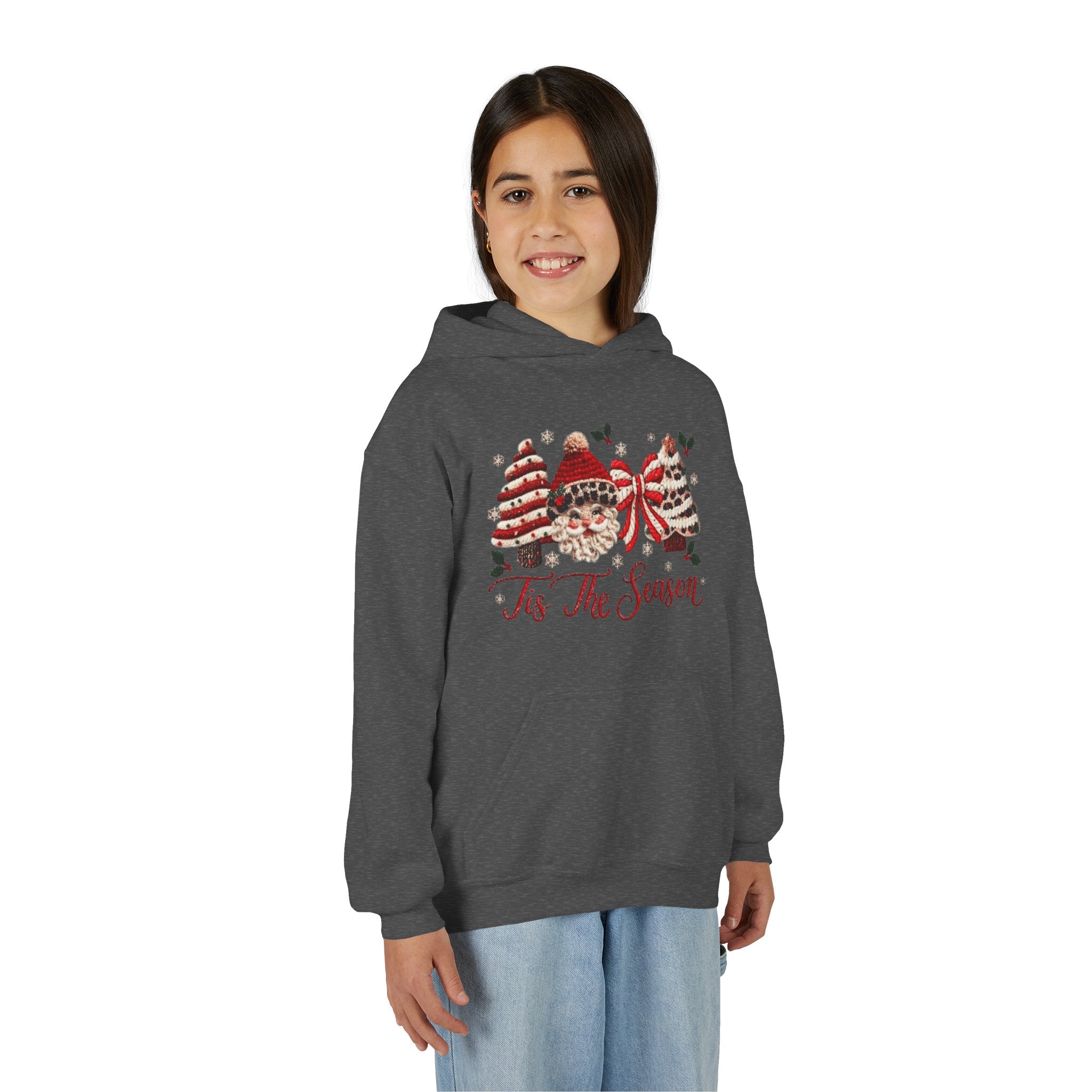 Youth Hoodie  Grinch Christmas Scene with 'Maybe Christmas' Quote