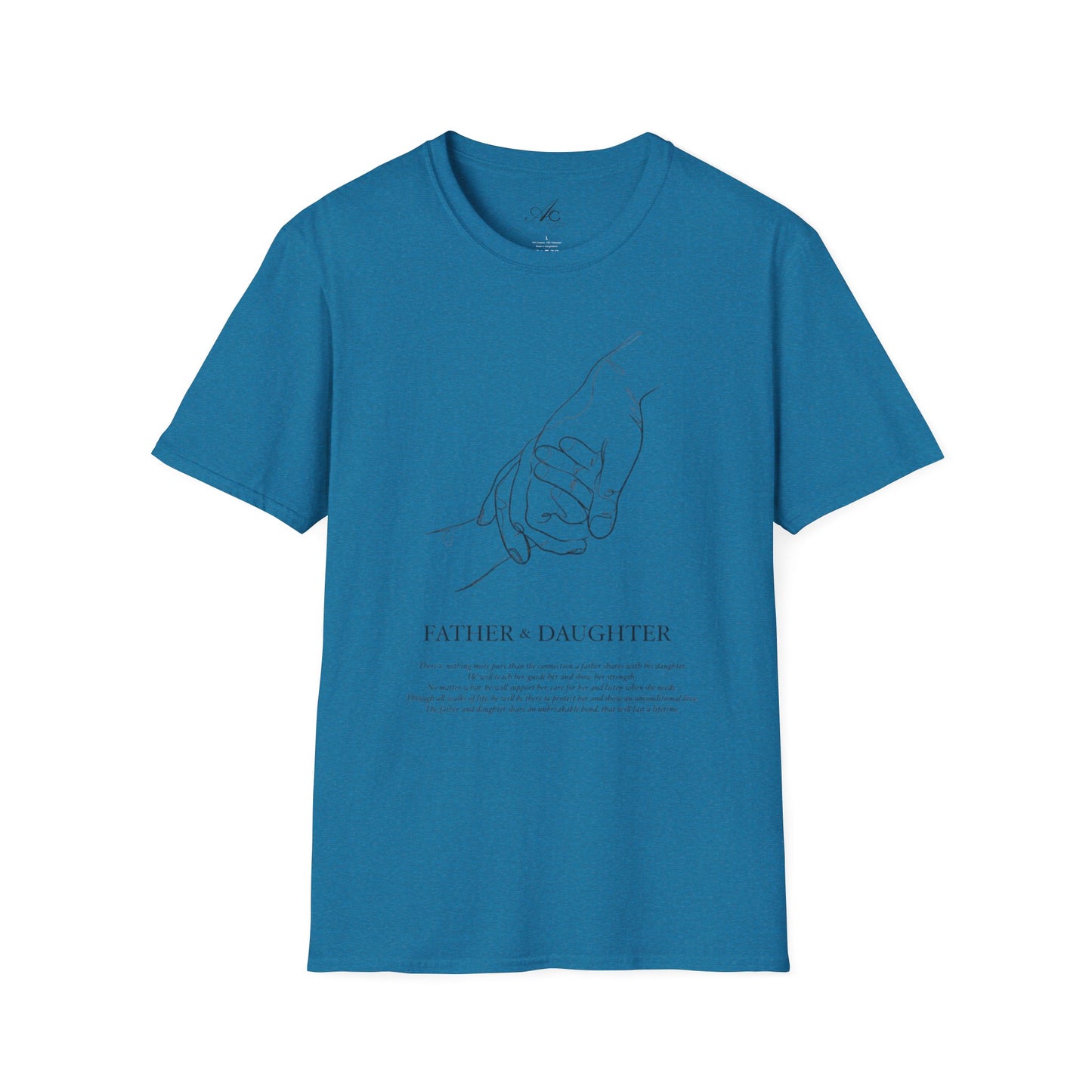 Father & Daughter Connection Unisex Soft style T Shirt Family Gift Parent Child Love Fathers Day Gift Emotional Bond Tee