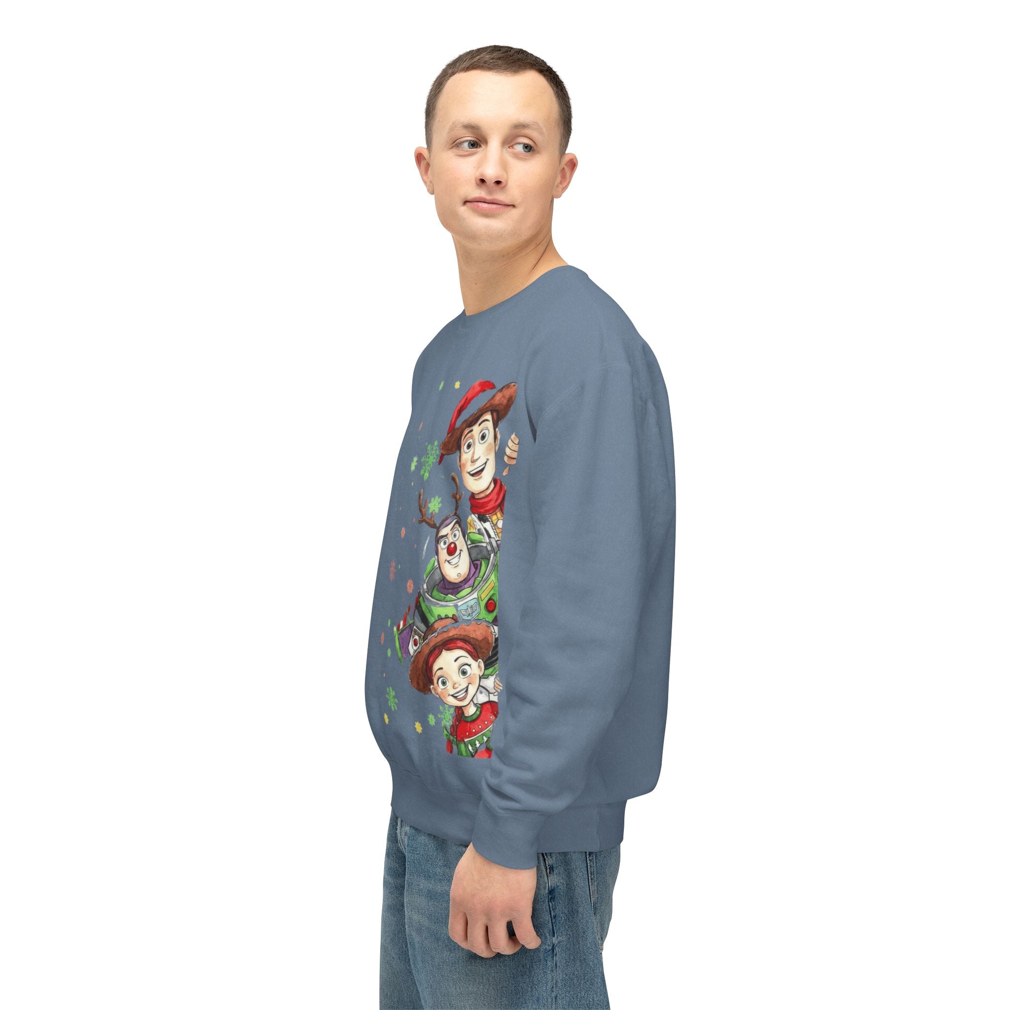 Christmas Toy Cowboy Crewneck Sweatshirt  Festive Woody & Friends Holiday Sweatshirt Cartoon Christmas T-shirts and Sweaters