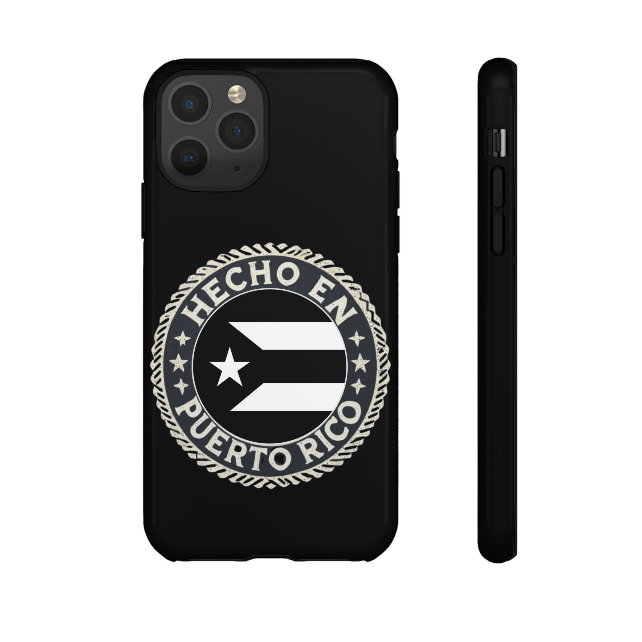 Hecho en Puerto Rico Phone Case  Puerto Rican Flag Emblem Tough Protective Cover