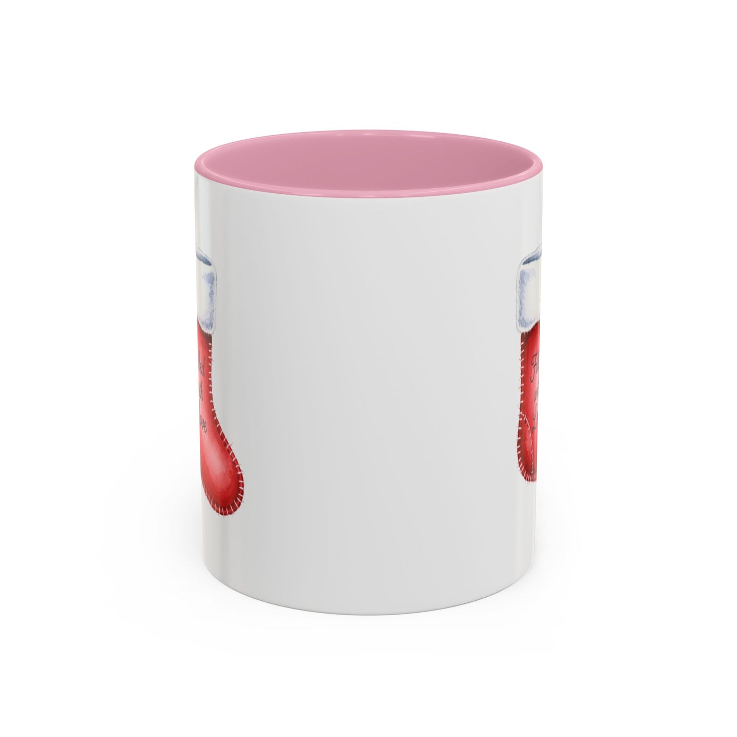 Holiday Mugs Christmas Gift Ideas Hot Cocoa & Coffee Cup Designs Filled with Love - Colorful 11oz & 15oz