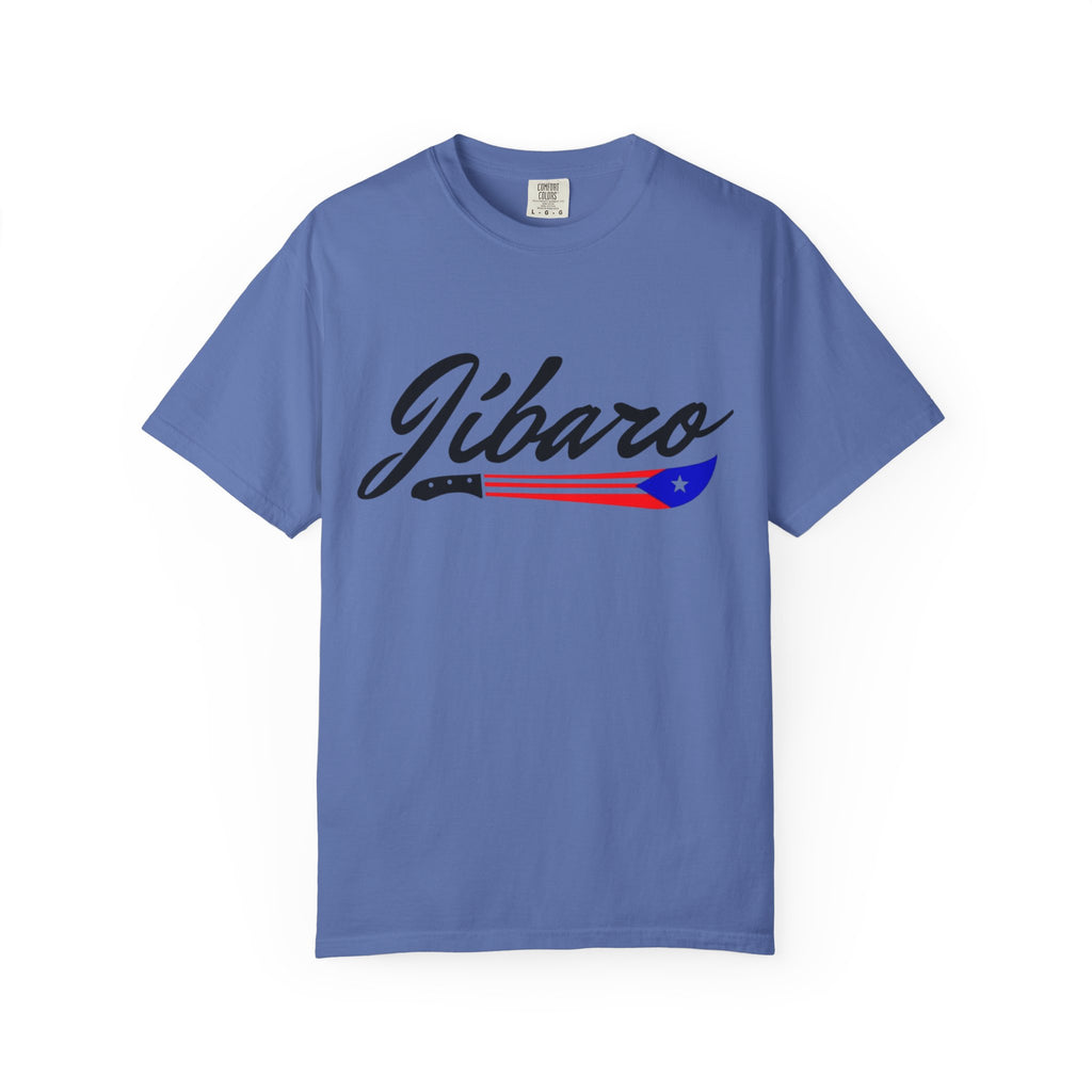 T-Shirt  "Jíbaro" Puerto Rican Heritage Tee (Back Machete  Sombrero de Paja Design) Puerto Rico’s Navidades