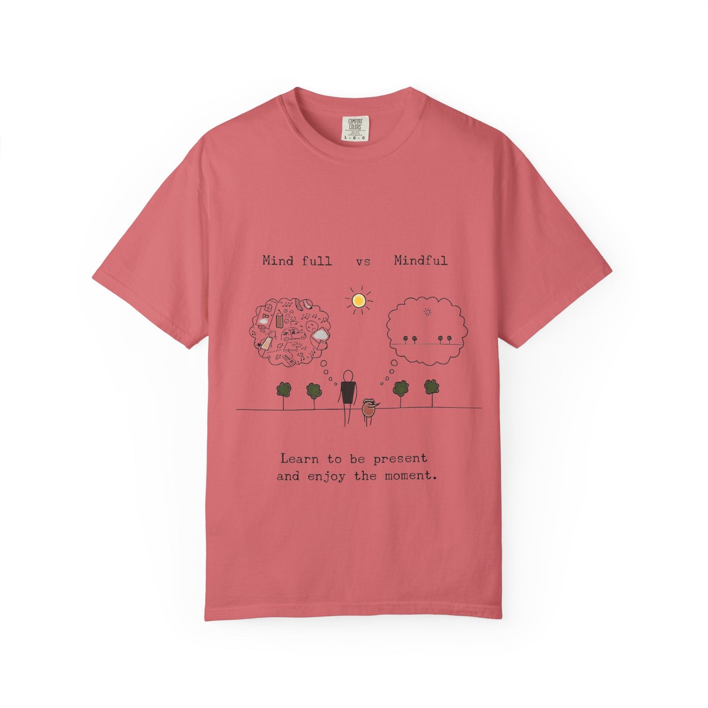 Let your outfit reflect your inner peace. Mindful Living T-Shirt Unisex Tee for Mindfulness, Self-Care, Gift for Yogis, Relaxed Vibe,