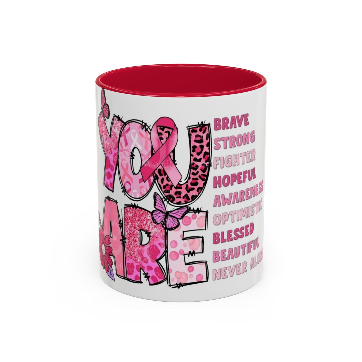 Cancer Hope Collection Empowering Inspirational Mug for Breast Cancer Awareness