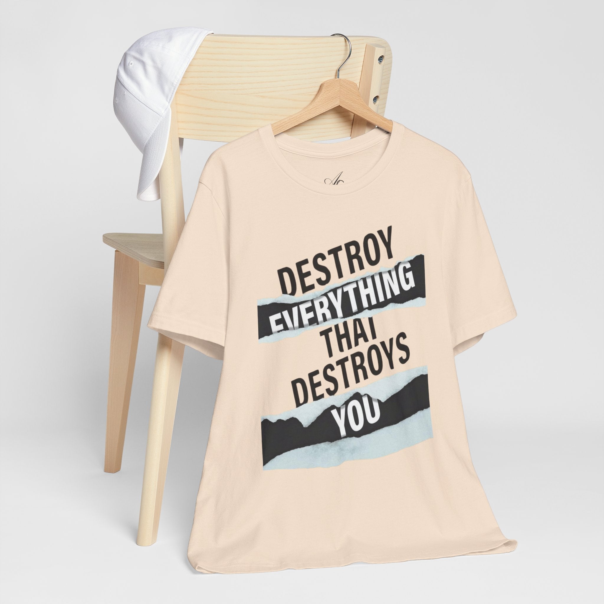 Destroy Everything That Destroys You T-Shirt  Bold Typographic Graphic Tee