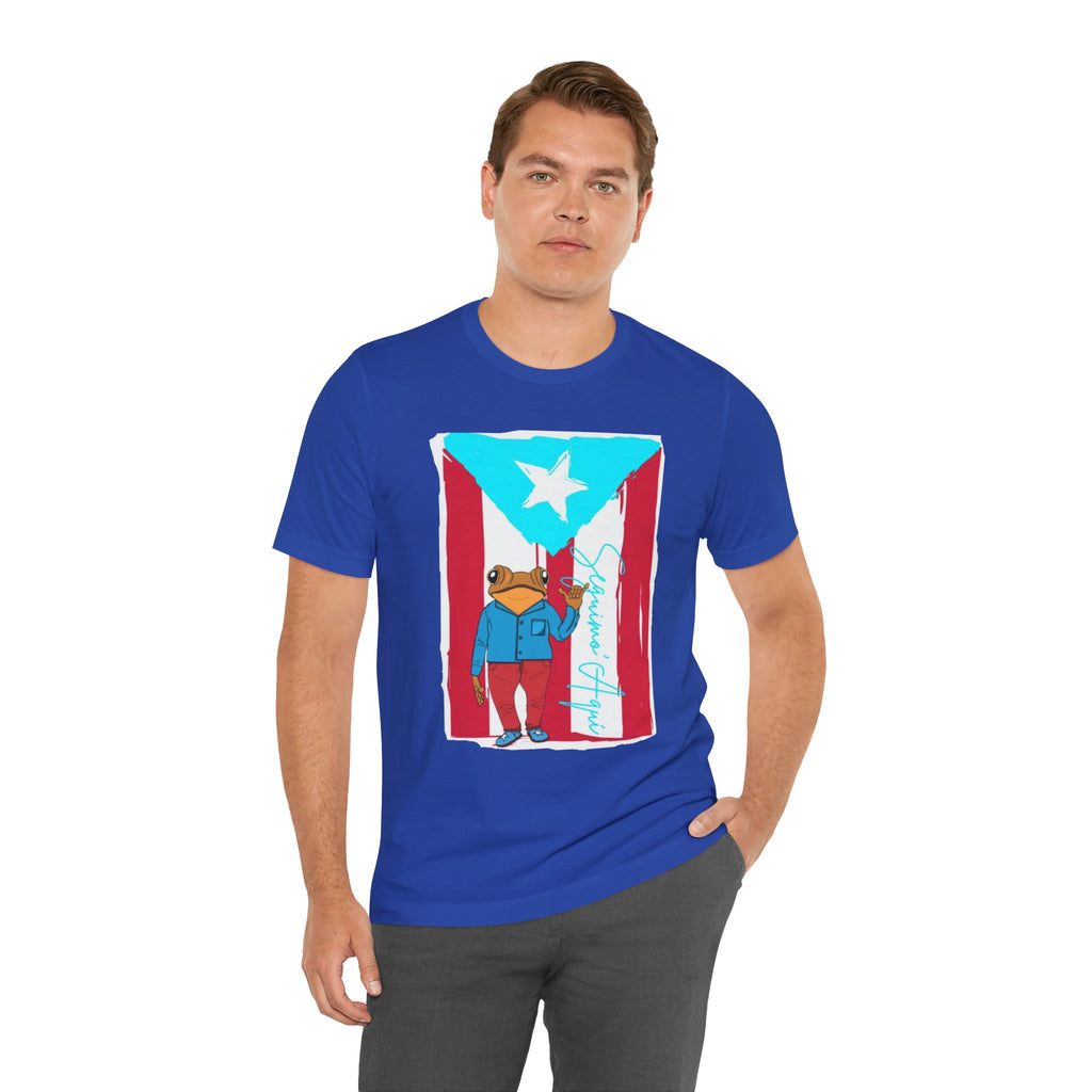 Puerto Rican Coqui Flag T‑Shirt  Boricua Pride Tee