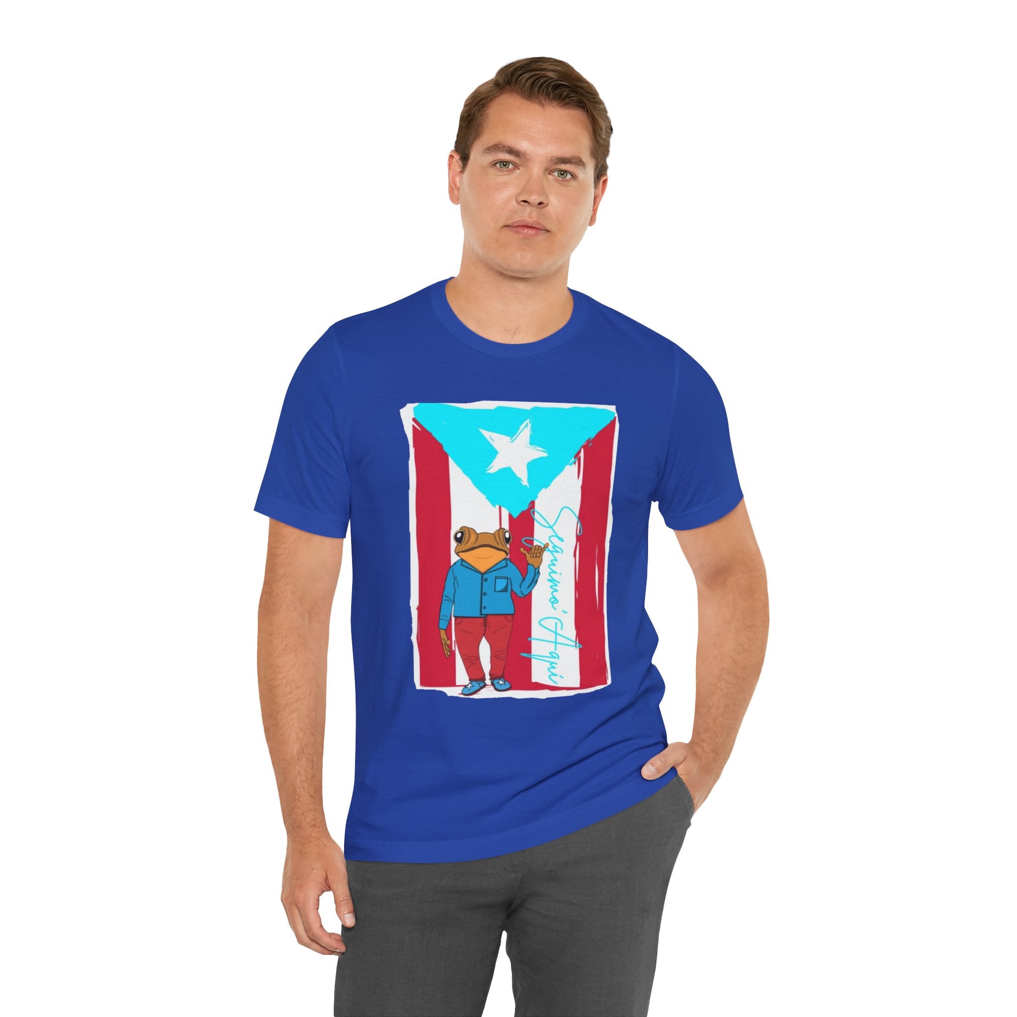 Puerto Rican Coqui Flag T‑Shirt  Boricua Pride Tee