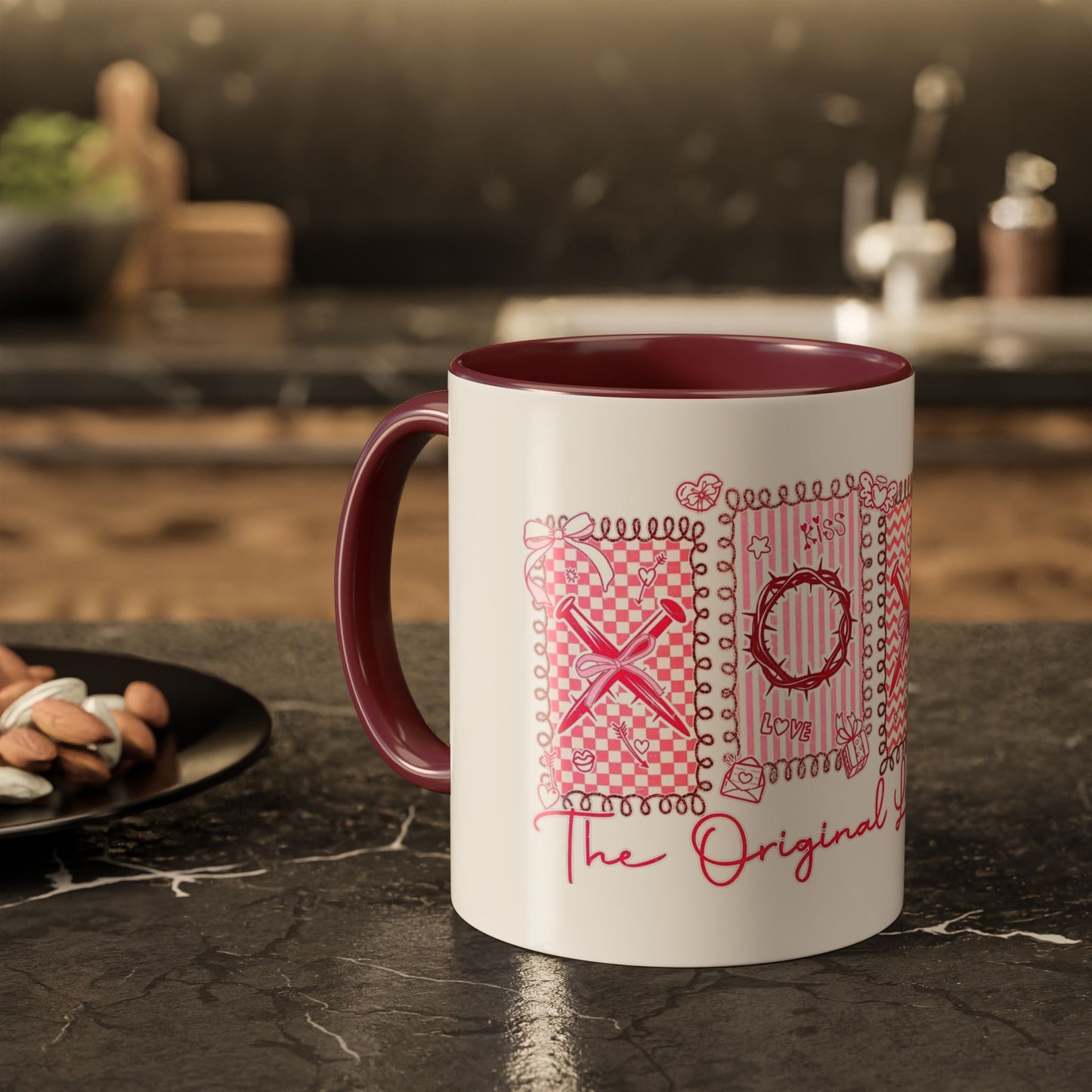 Love Letters XOXO Ceramic Mug — Colorful 11oz & 15oz Coffee Cup
