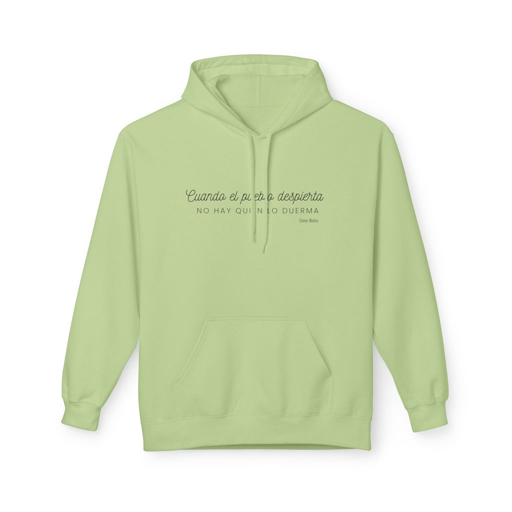 White Hoodie - "Caminas a pa'la desporta" Minimal Script Pullover