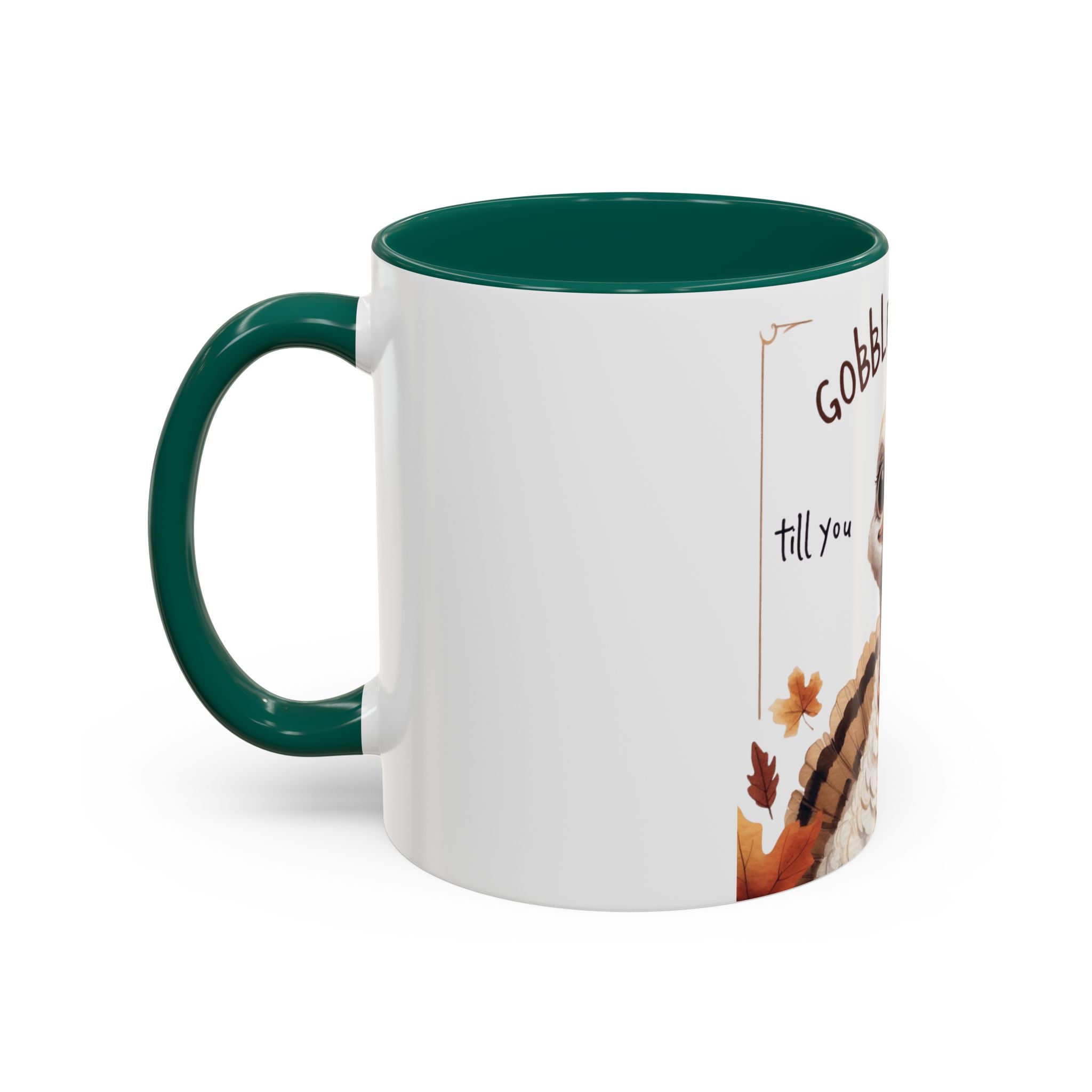 Mix cozy, aesthetic, and autumn-inspired sayings 🍁 Whimsical Thanksgiving Mug - Gobble Gobble Design
