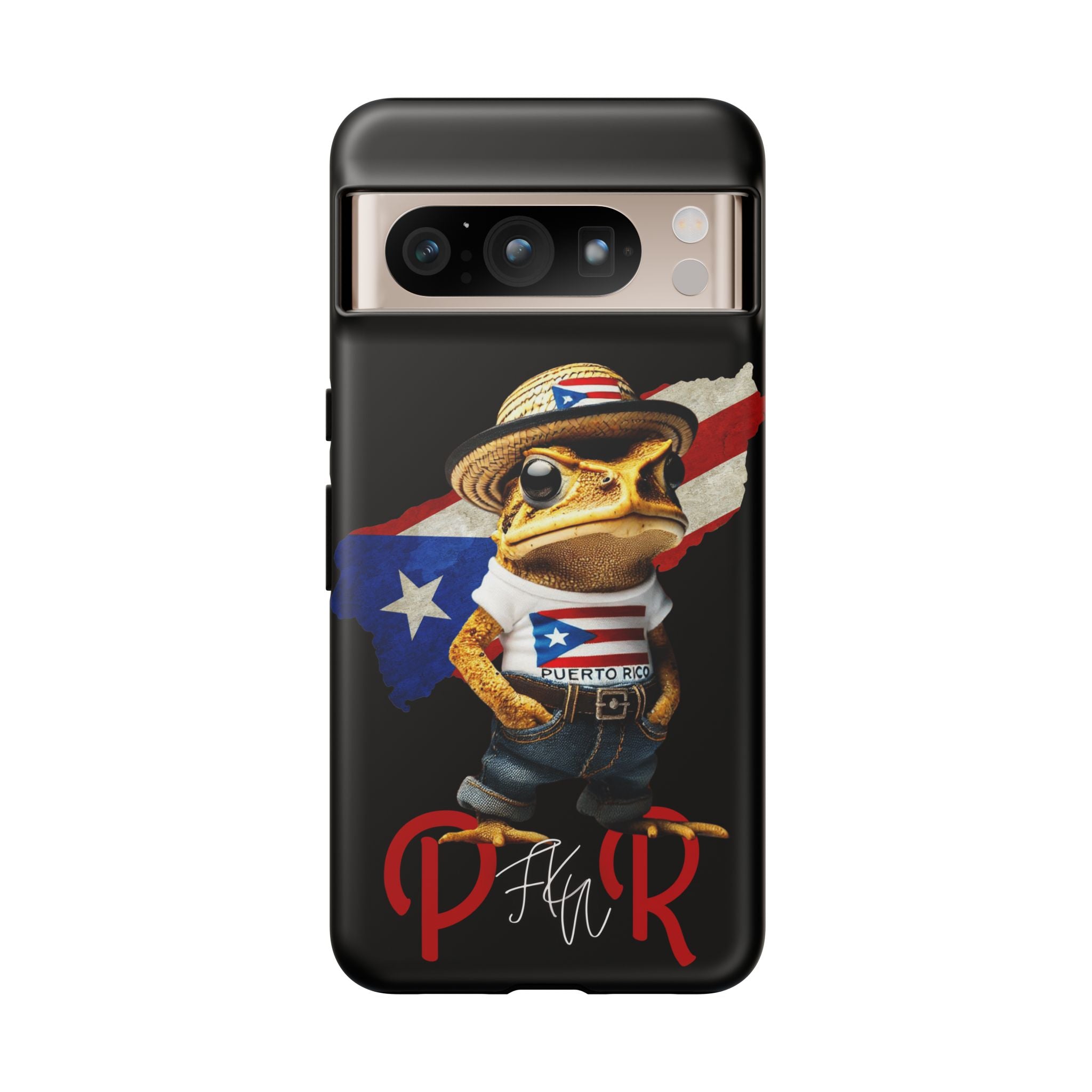 Puerto Rican Frog Tough Phone Case  Puerto Rico Flag Patriotic Protective Case