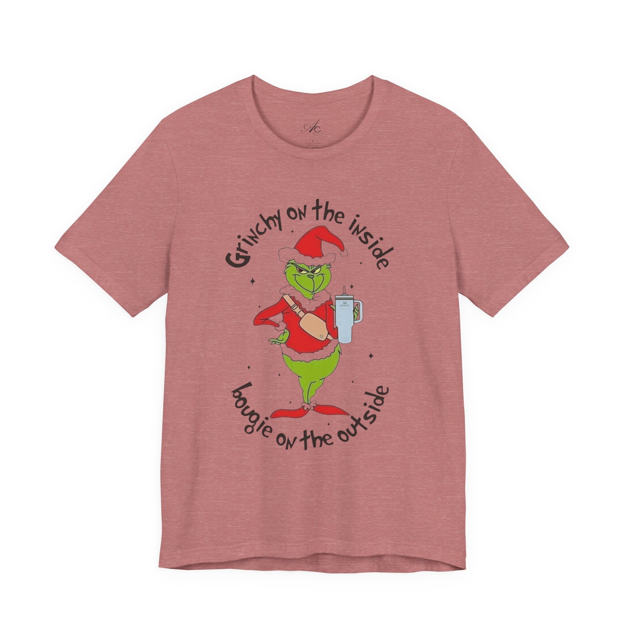 Grinch-Inspired Holiday Tee: 'Grinchy on the Inside, Boogie on the Outside'