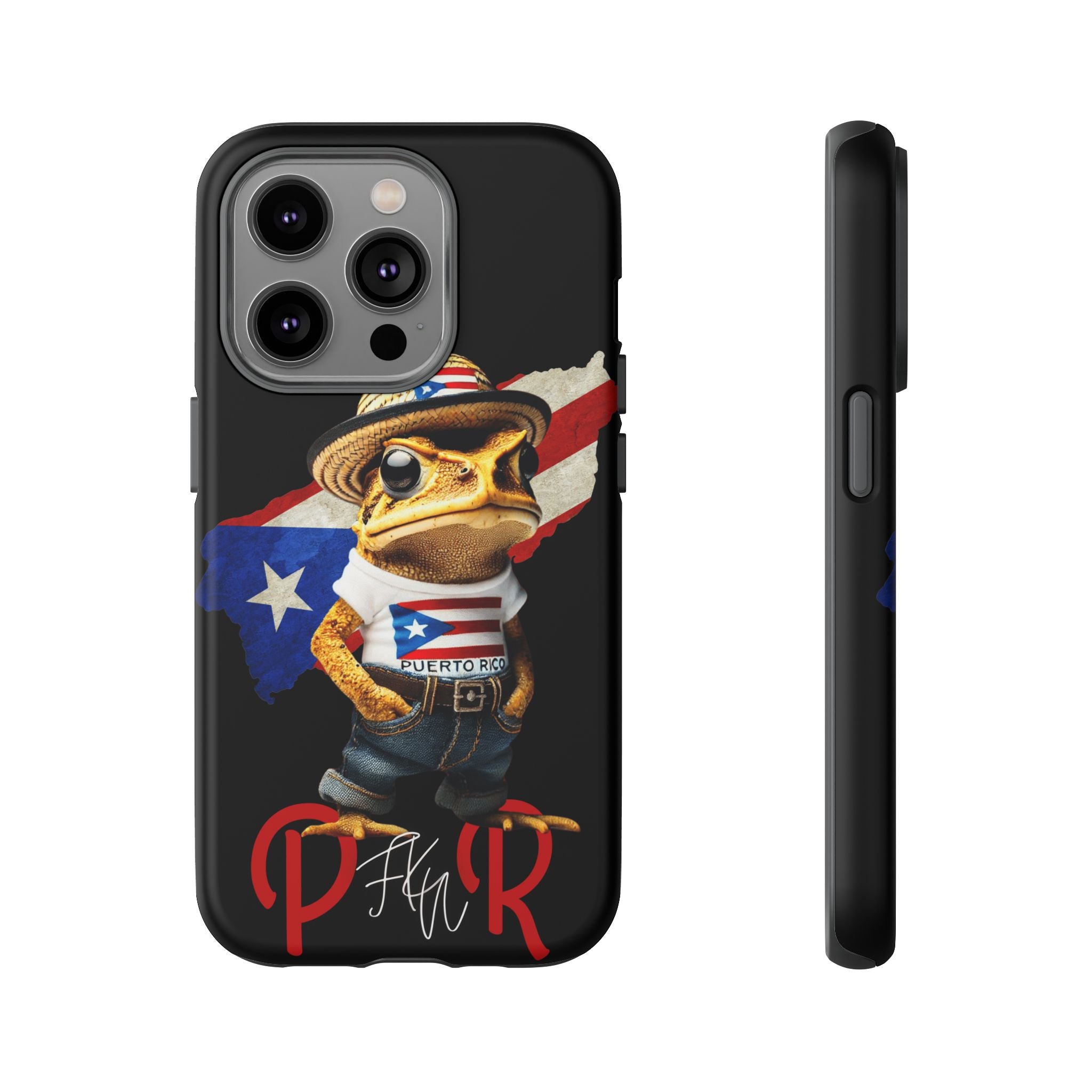 Puerto Rican Frog Tough Phone Case  Puerto Rico Flag Patriotic Protective Case