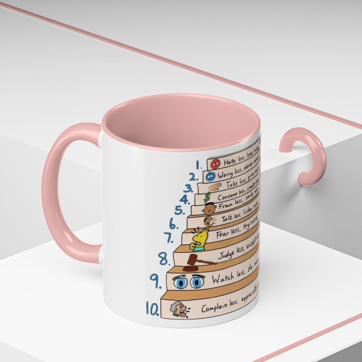 ☕ Start Your Day with Meaning Motivational Gift, Self-Care Mug, Unique Home Decor, Joyful Drinkware