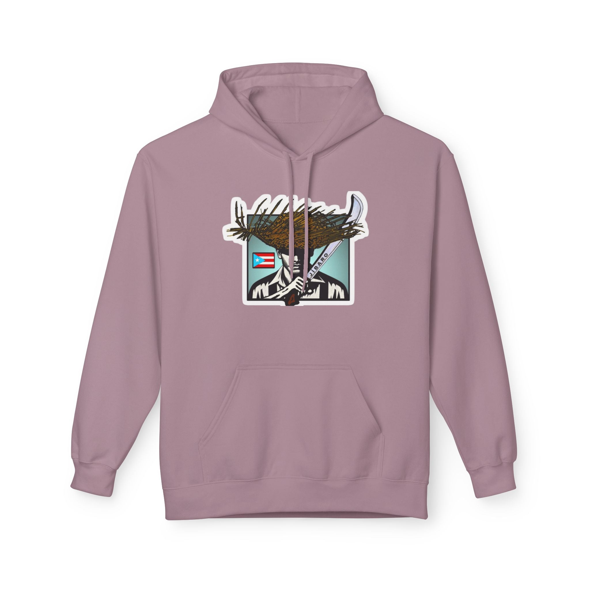 Gíbaro Hoodie  Puerto Rican Pride Pullover with Flag Machete Design