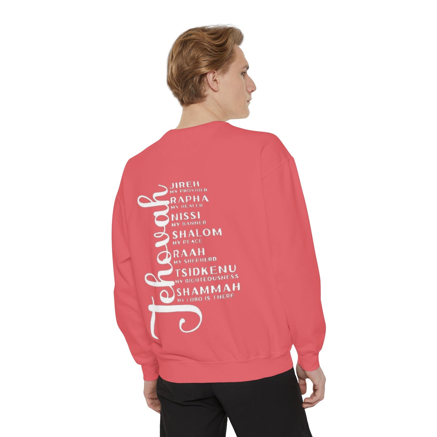 Jehovah Names Sweatshirt  Christian Faith Scriptural Names Pullover