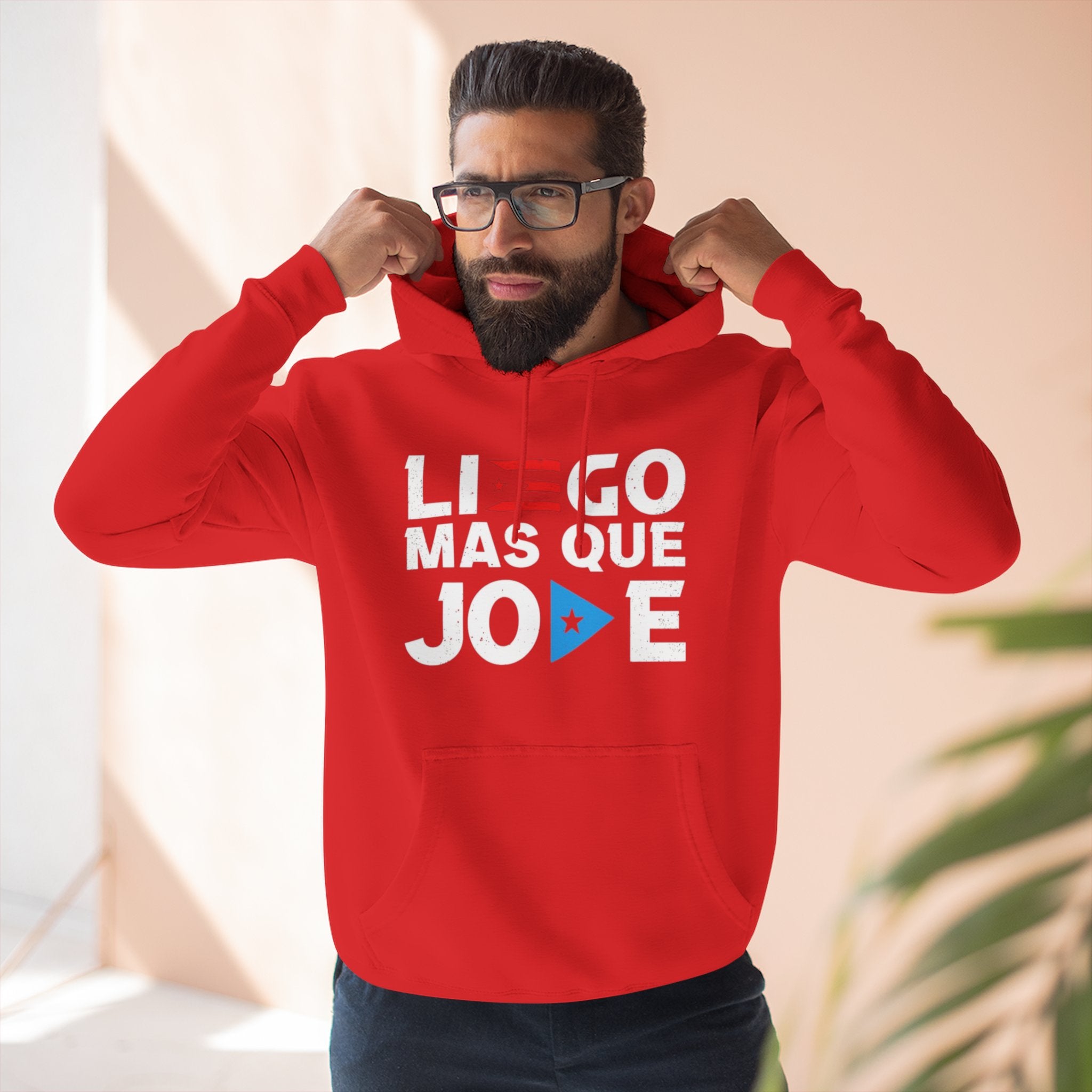 Puerto Rican culture & traditions Navidades Boricuas Collection fleece hoodie