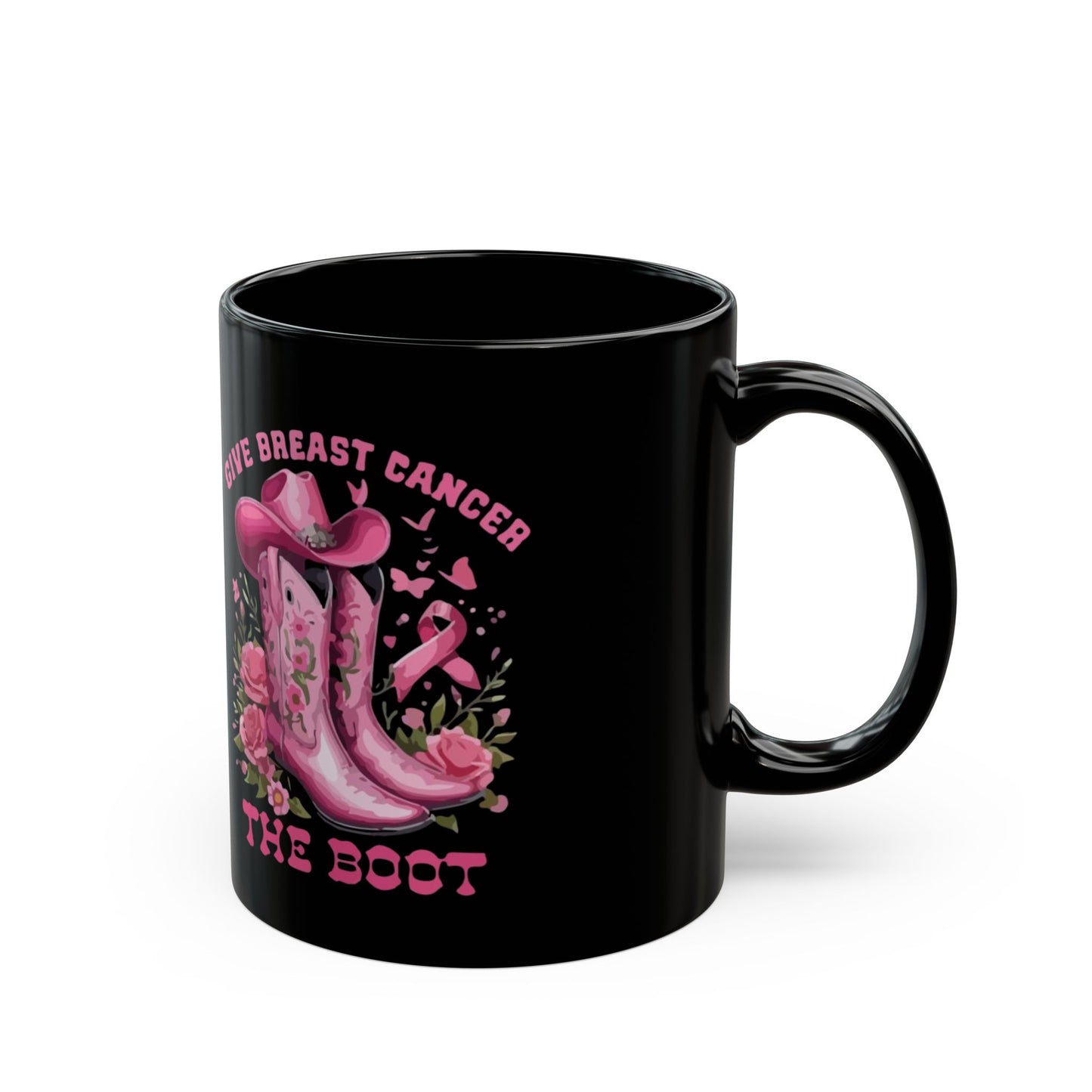 Cancer Survivor Hope Collection Breast Cancer Awareness Mug - Pink Ribbon Design, 11oz & 15oz