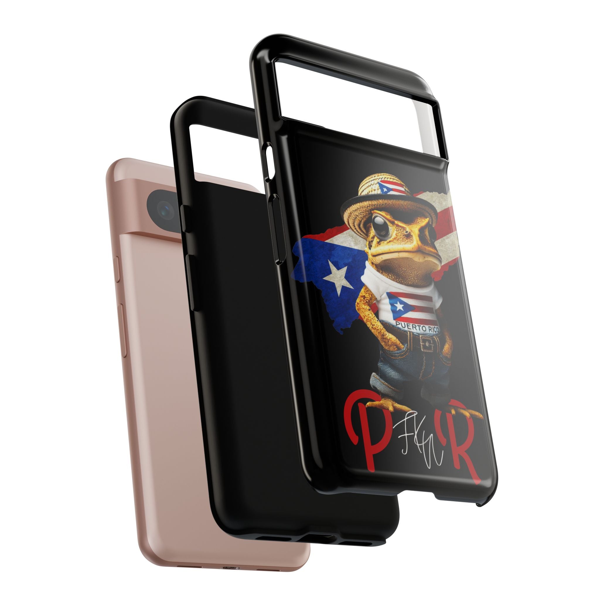 Puerto Rican Frog Tough Phone Case  Puerto Rico Flag Patriotic Protective Case