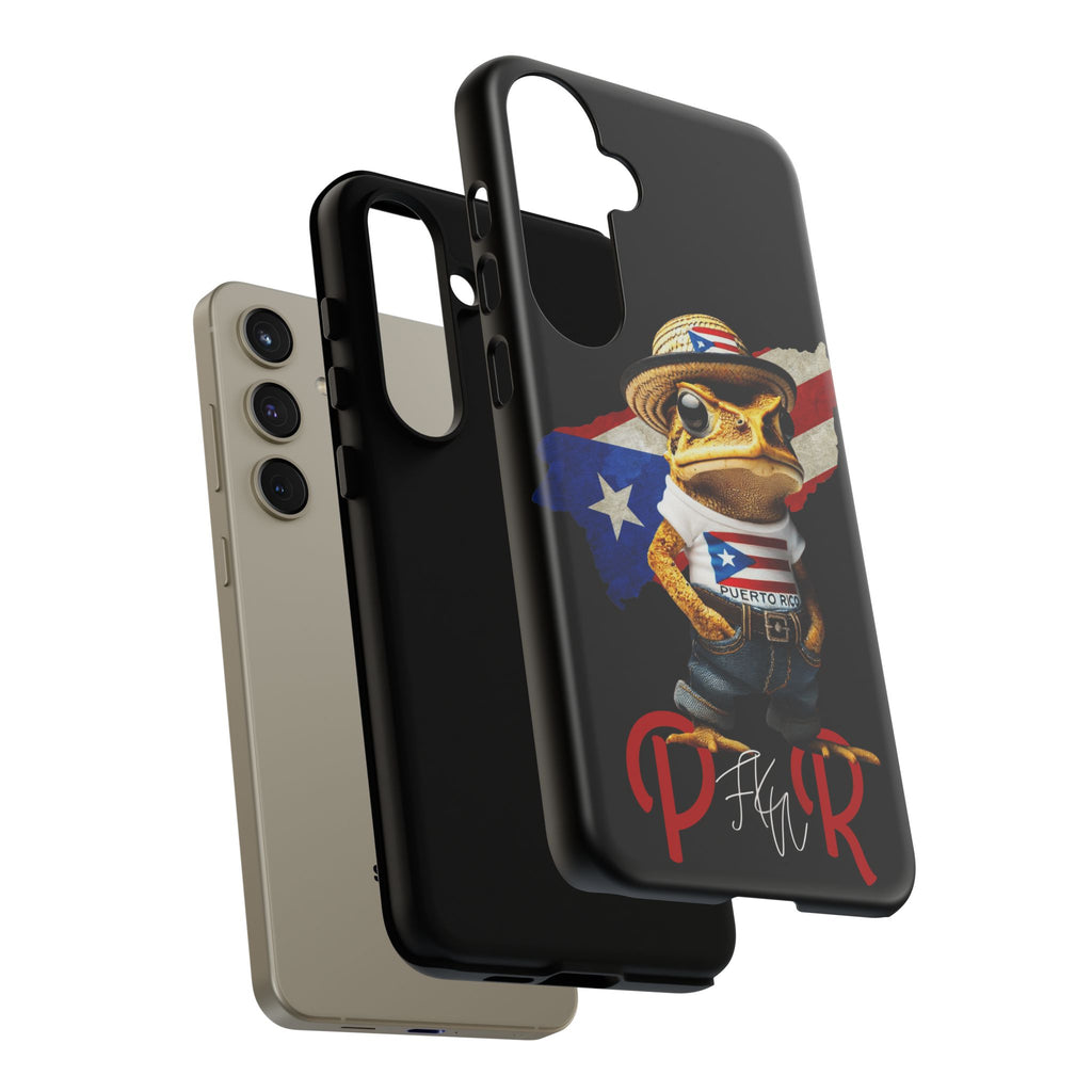Puerto Rican Frog Tough Phone Case  Puerto Rico Flag Patriotic Protective Case