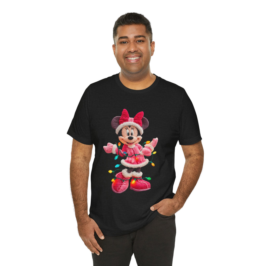 Minnie Mouse Holiday Lights T-Shirt Festive Holiday Designs
