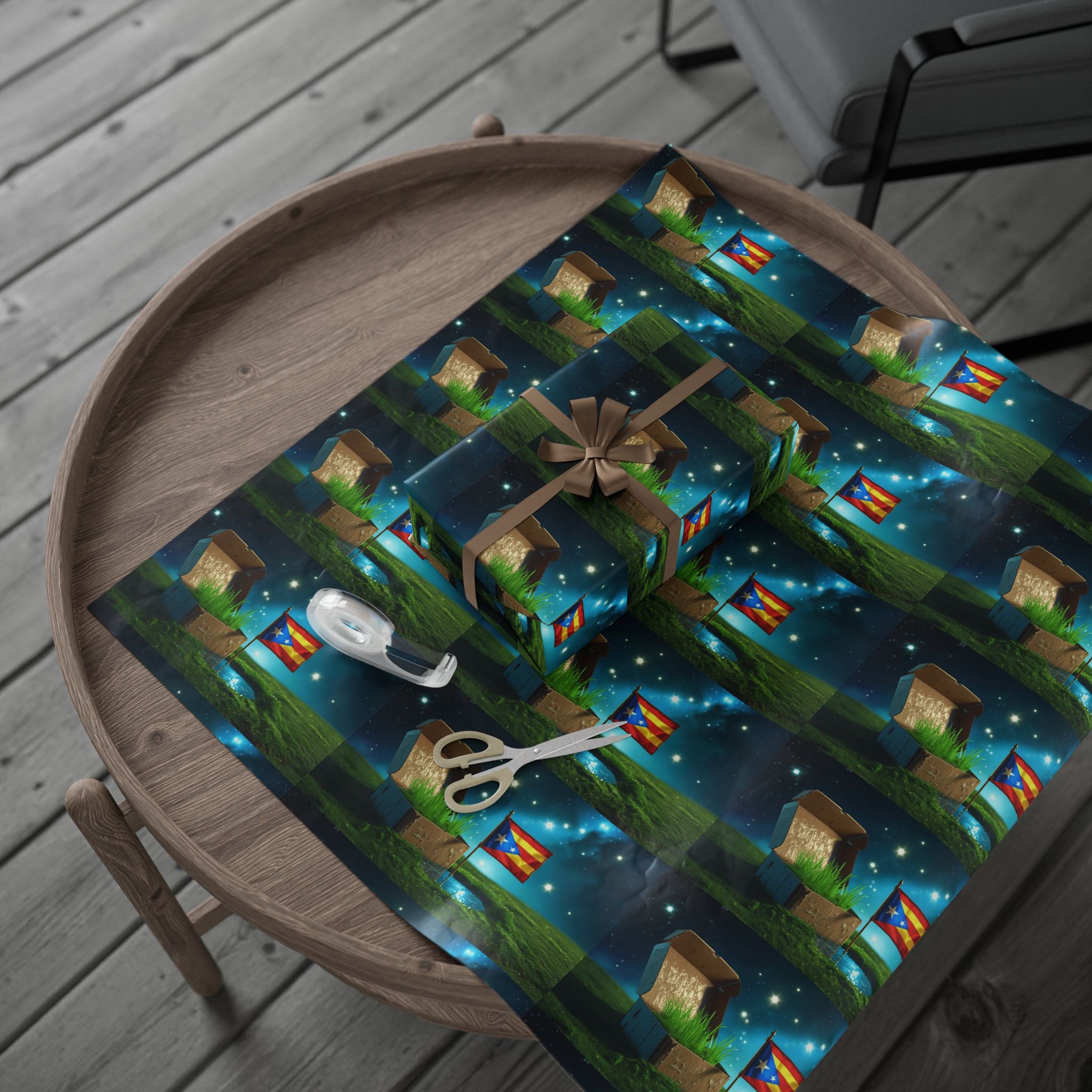 Puerto Rico Wrapping Paper – Cultural Gift Wrap | Boricua Heritage Design | Holiday & Celebration Gift Packaging