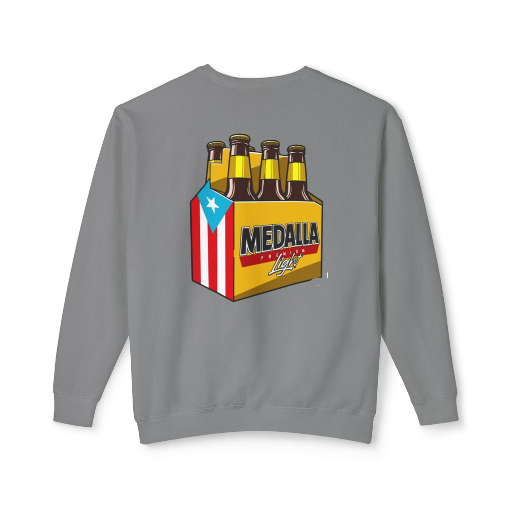 Medalla Light Puerto Rico Sweatshirt Coqui Boricua flag  Beer Pack Graphic Puerto Rico Navidades