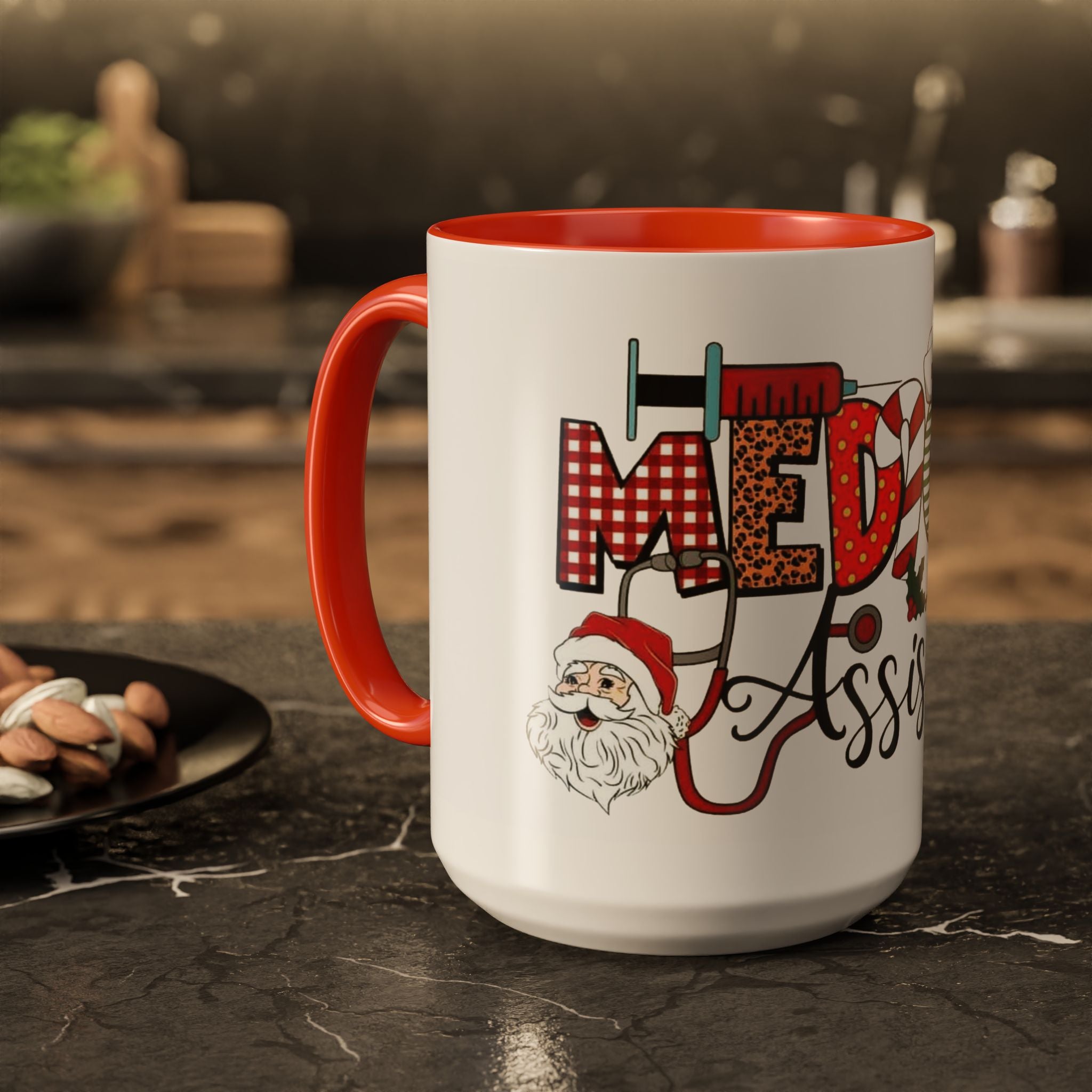 Medical Assistant Christmas Mug — Festive Colorful 11oz/15oz Coffee Cup Medical Christmas Mug