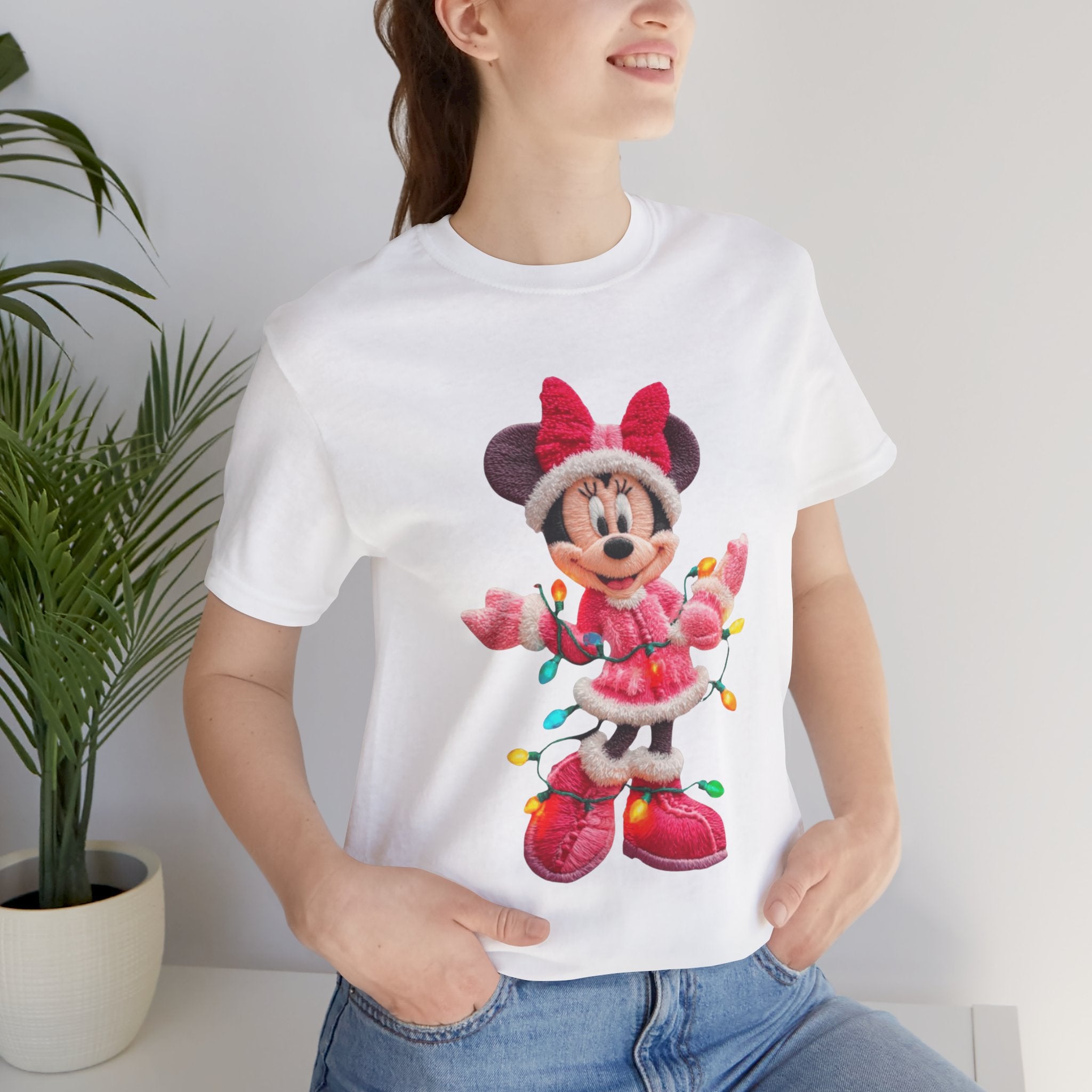 Minnie Mouse Holiday Lights T-Shirt Festive Holiday Designs
