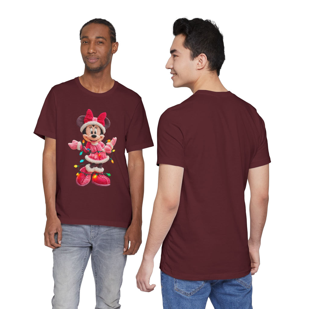 Minnie Mouse Holiday Lights T-Shirt Festive Holiday Designs