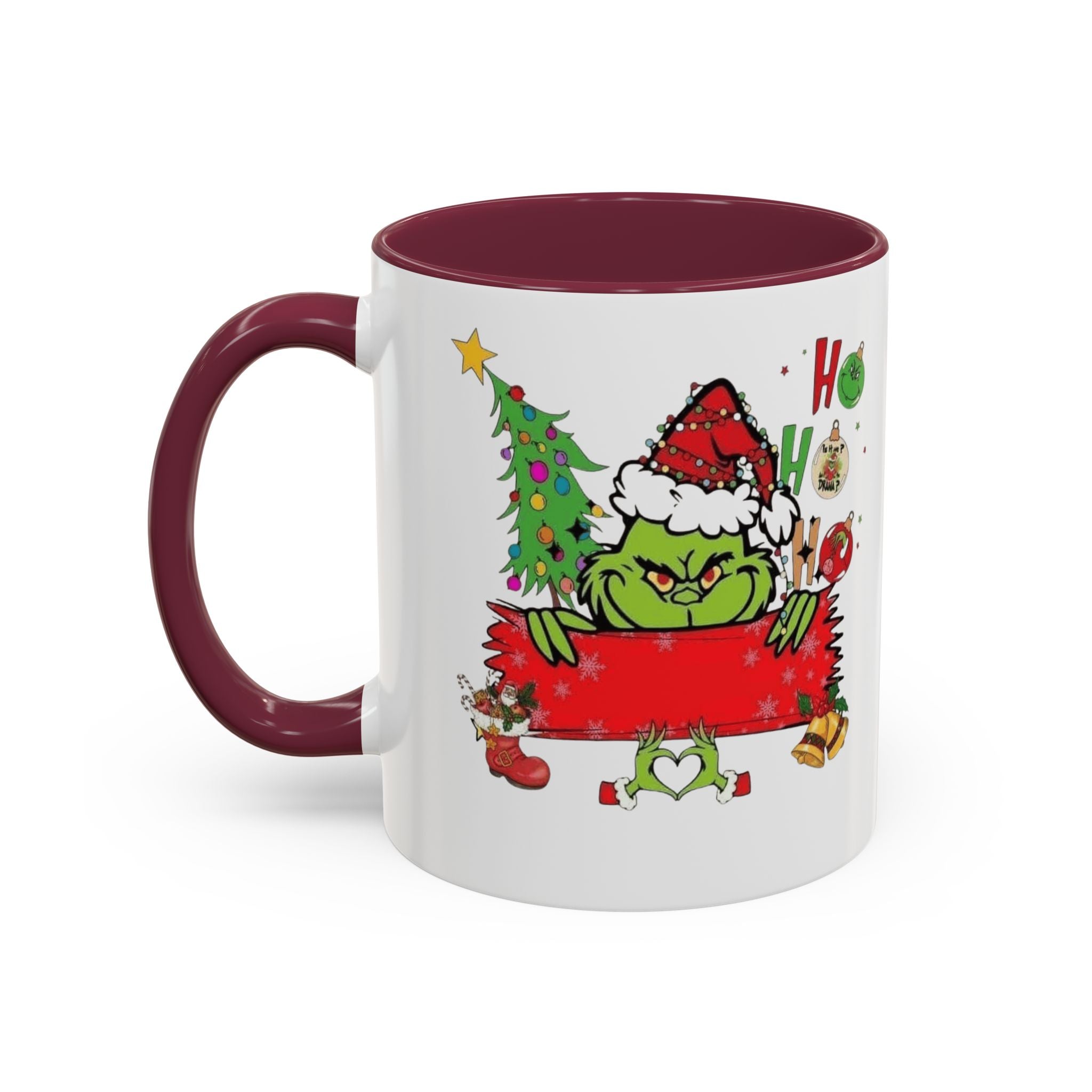 Christmas Grinch Mug (11oz & 15oz)  Funny Holiday Coffee Cup with Grinch Illustration Christmas Mugs Collection!