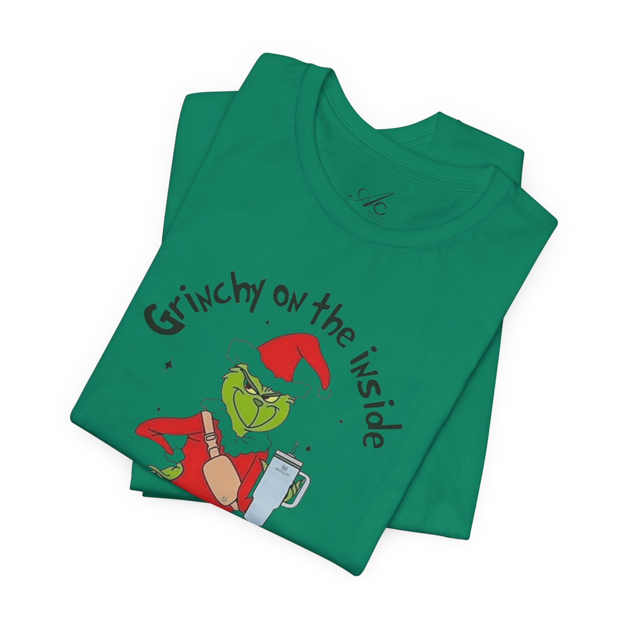 Grinch-Inspired Holiday Tee: 'Grinchy on the Inside, Boogie on the Outside'