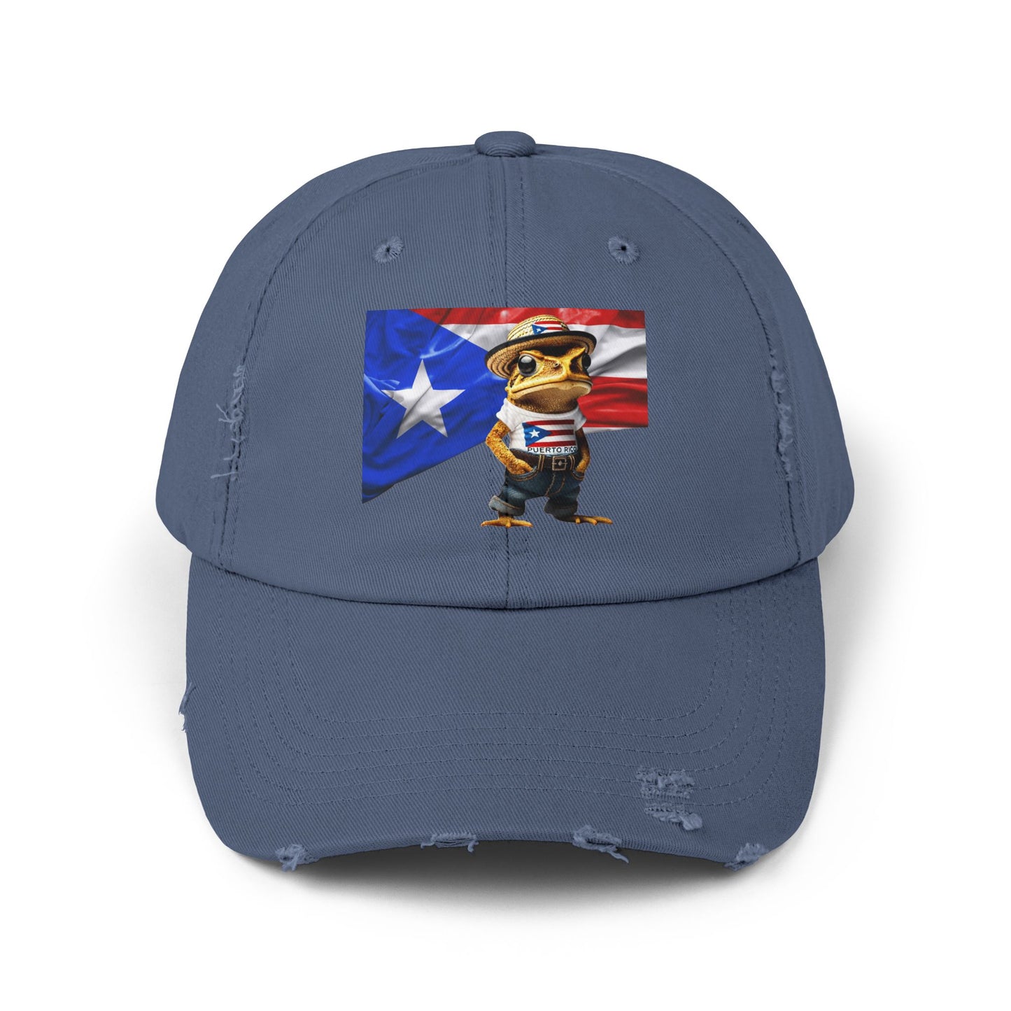 Borinquen Style: Puerto Rican Heritage Hats Unisex Distressed Cap