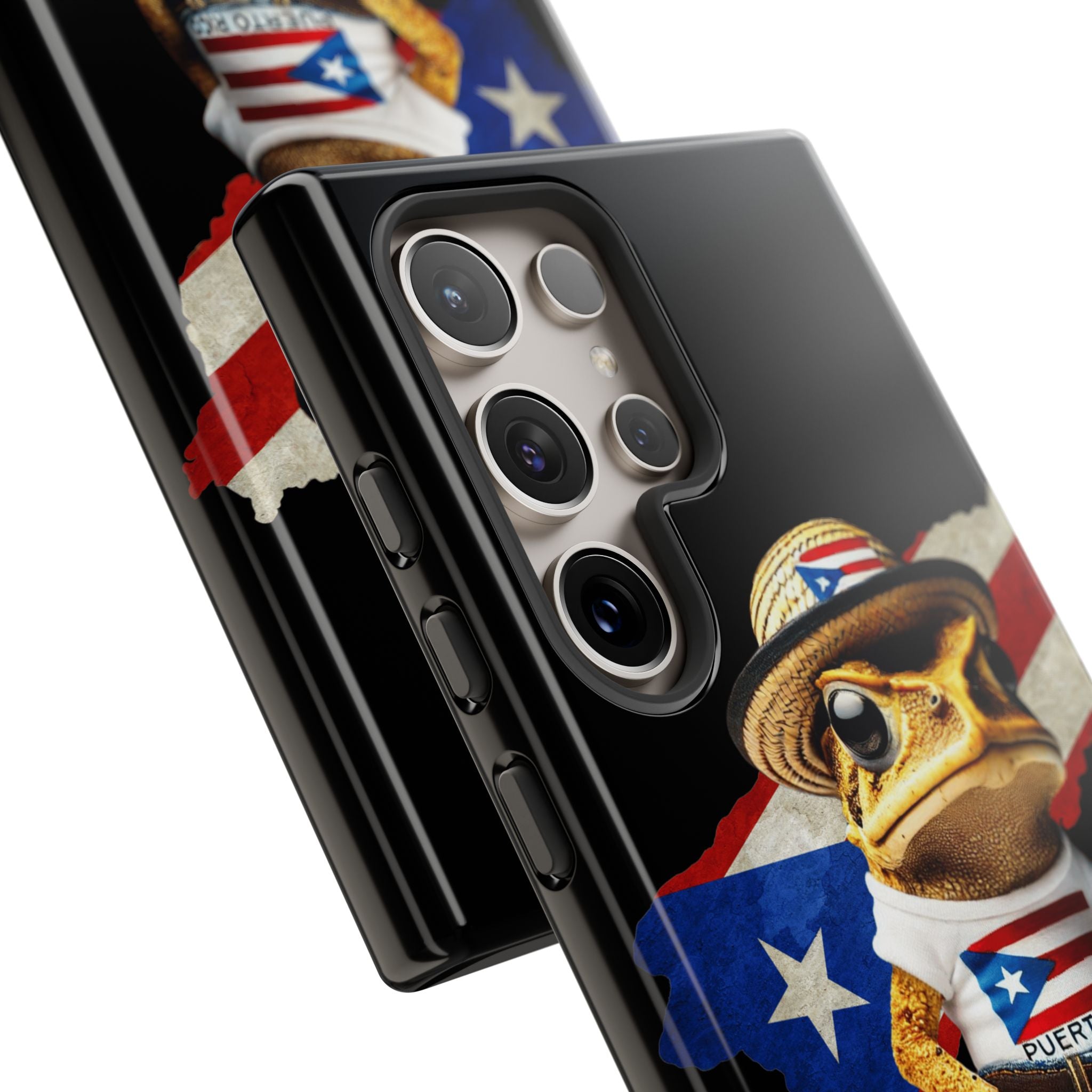 Puerto Rican Frog Tough Phone Case  Puerto Rico Flag Patriotic Protective Case