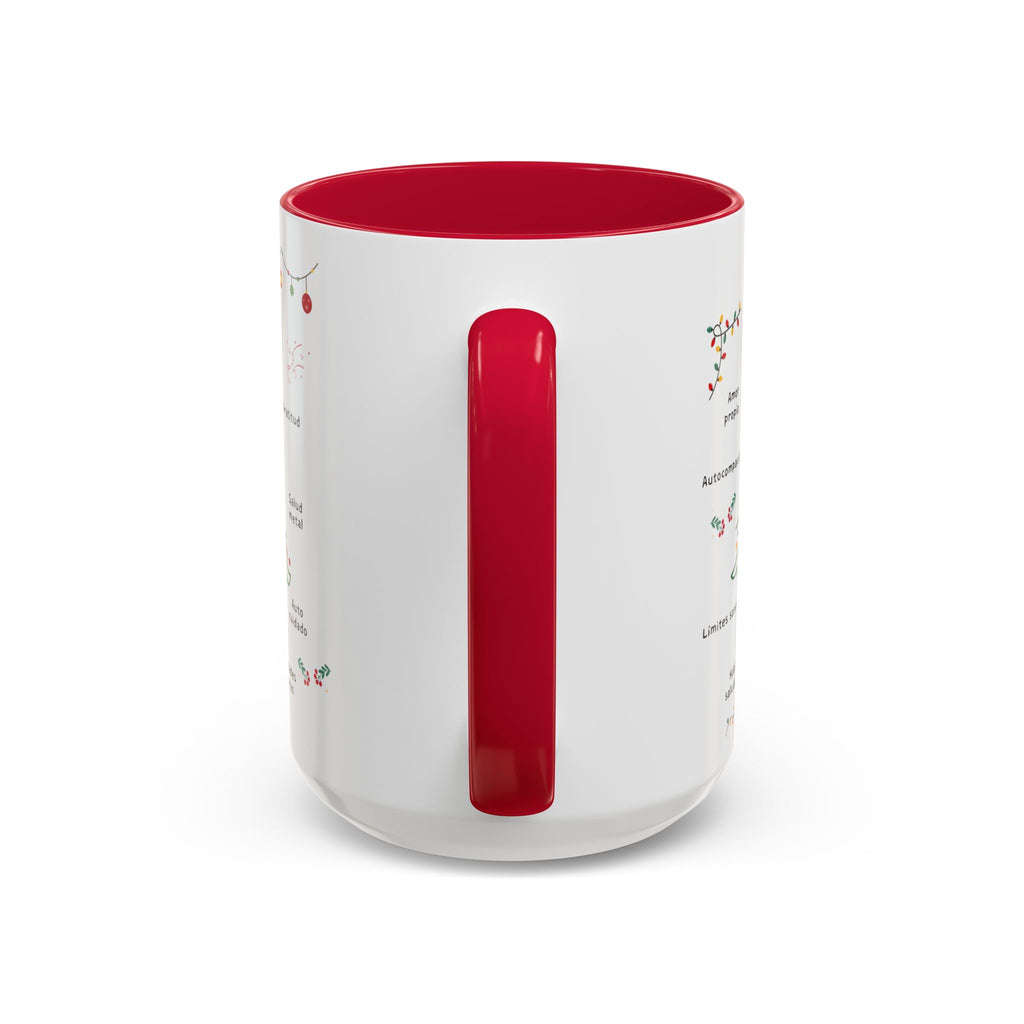 Mug — 'Adorna Tu Vida' Christmas Tree Spanish Holiday Coffee Mug (11oz/15oz)