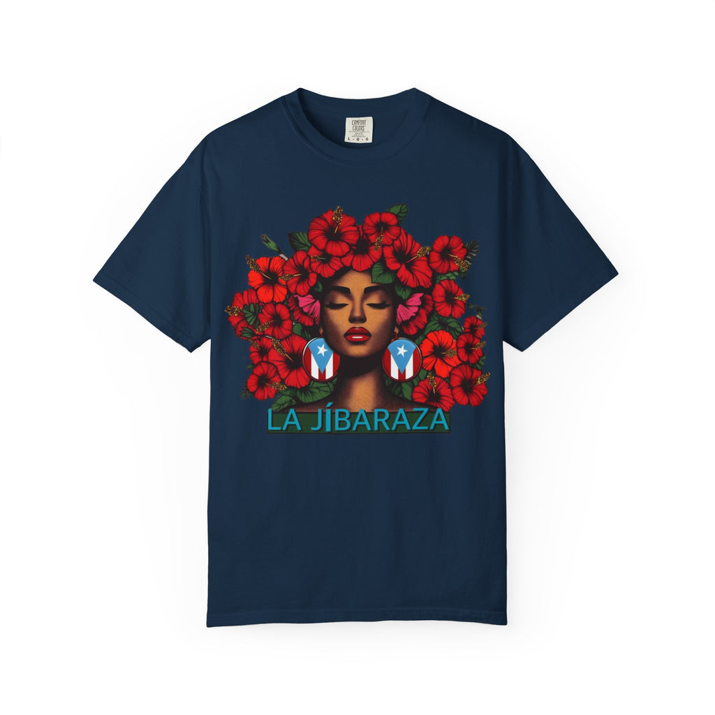 Puerto Rico Navidades T-Shirt — "La Jíbaraza" Floral Puerto Rican Pride Tee