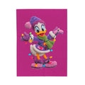 Daisy Duck Holiday Velveteen Plush Blanket — Cozy Christmas Lights Throw for Kids & Fans