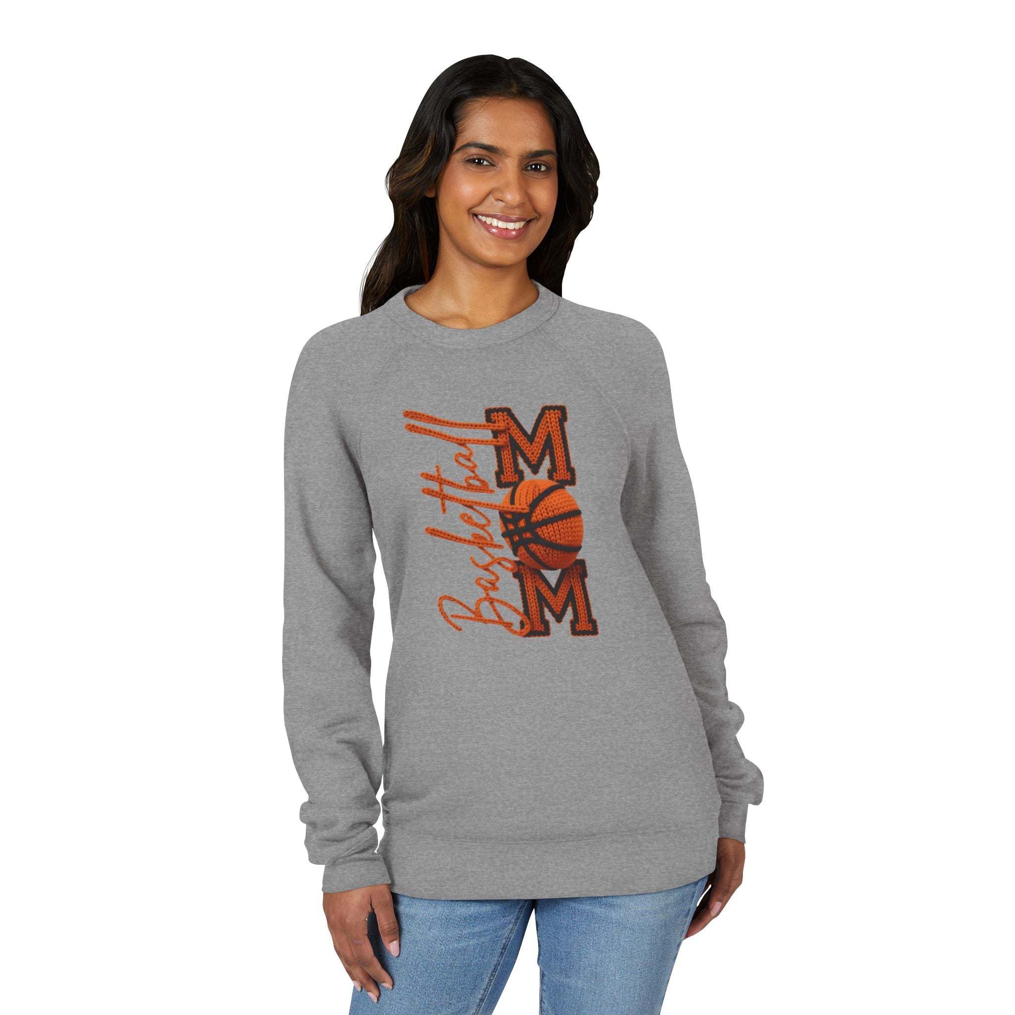 Basketball Mom Sweatshirt  Vintage Orange Hoop Mom Crewneck
