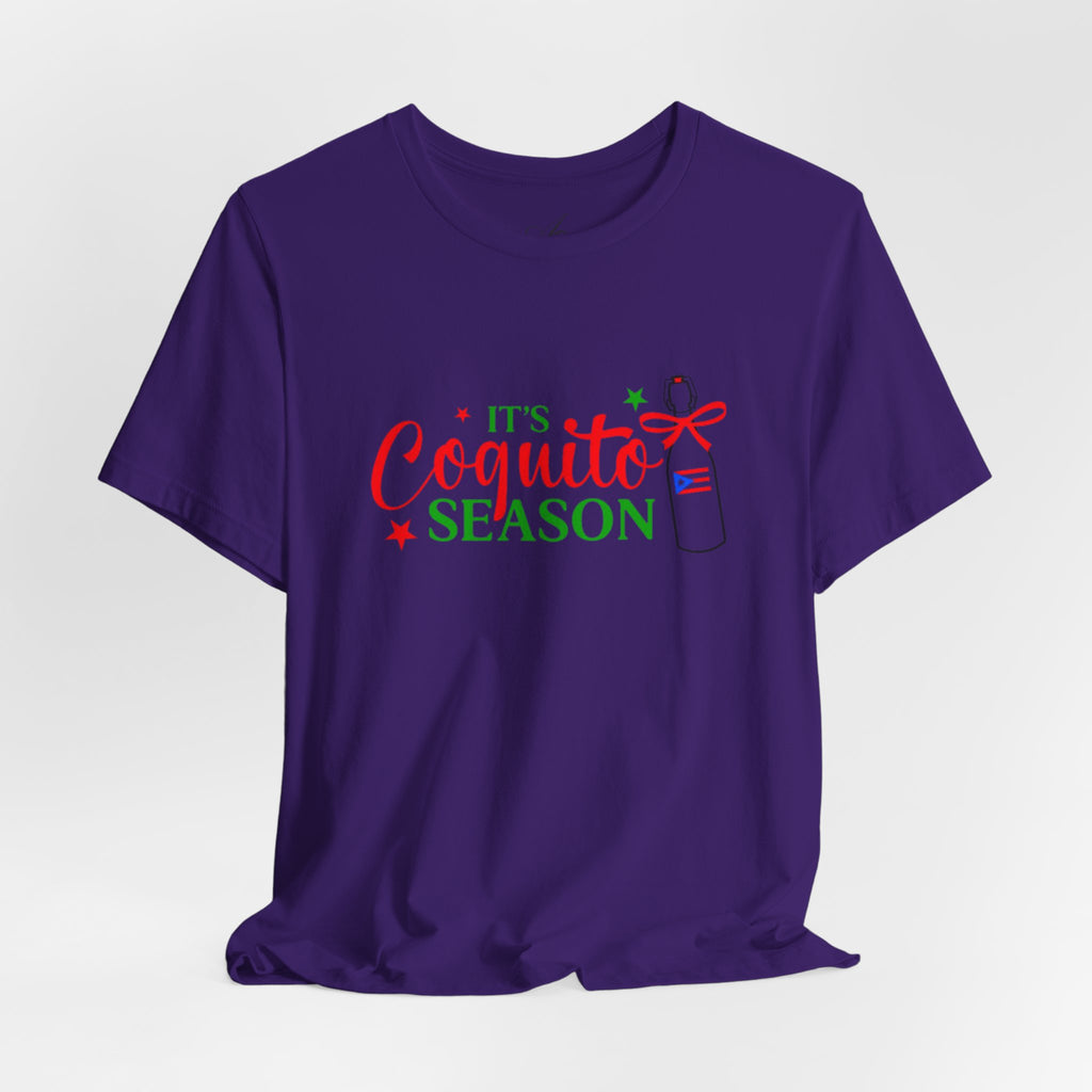 It's Coquito Season T-Shirt - Christmas Puerto Rican Holiday Cocktail Tee