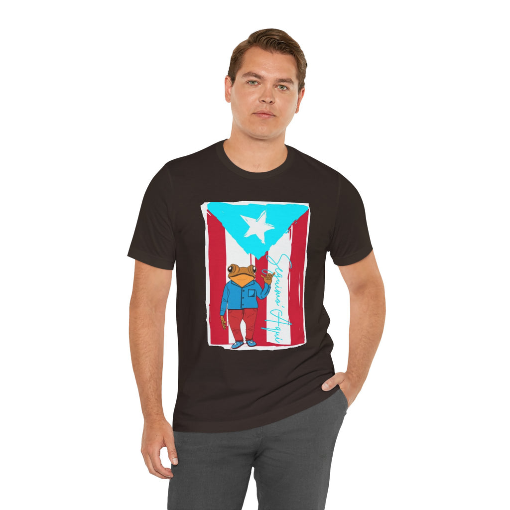 Puerto Rican Coqui Flag T‑Shirt  Boricua Pride Tee