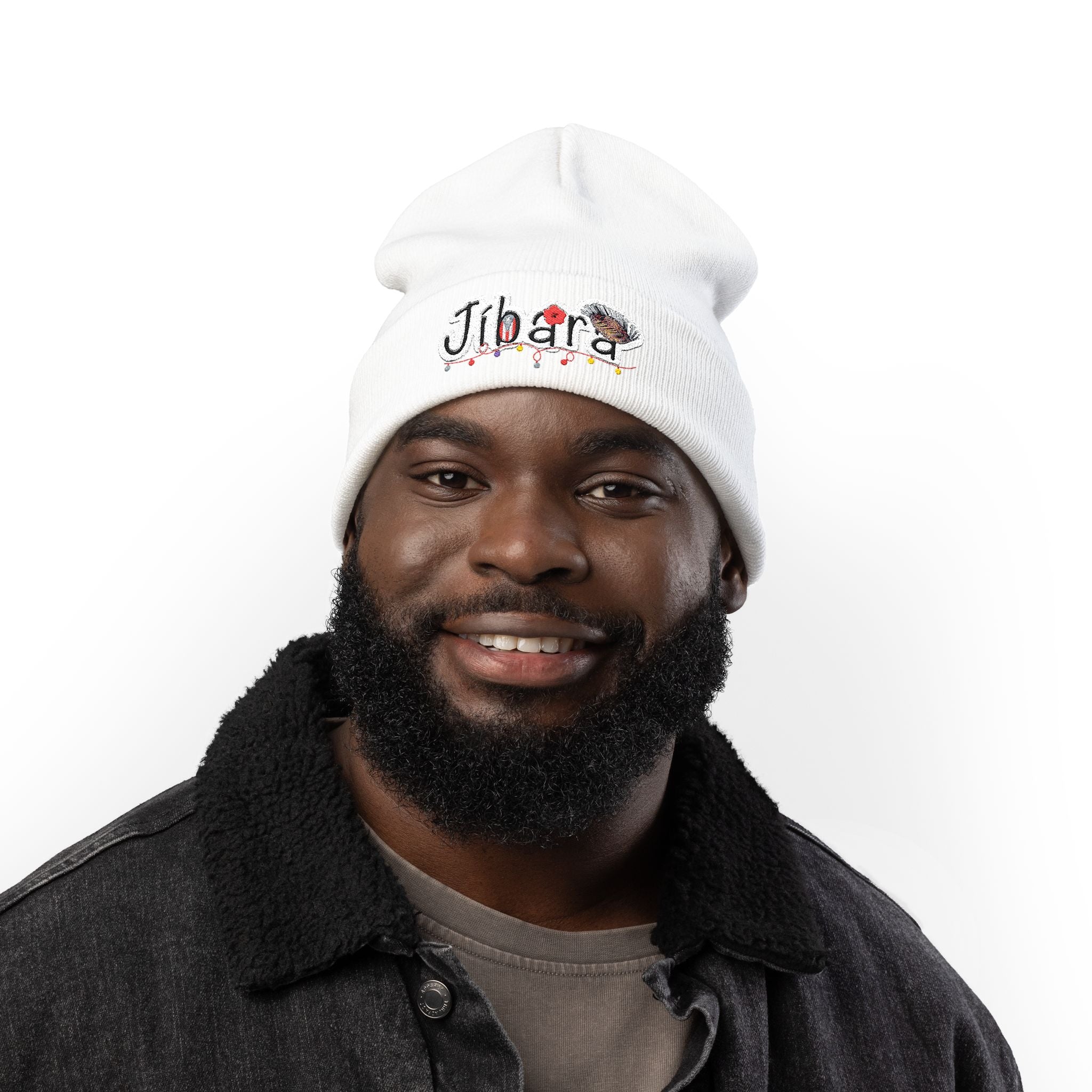 Embroidered 'Jibara' Knit Beanie Cozy Puerto Rican Pride Hat Boricua Winter Beanie – Puerto Rico Pride Knit Hat