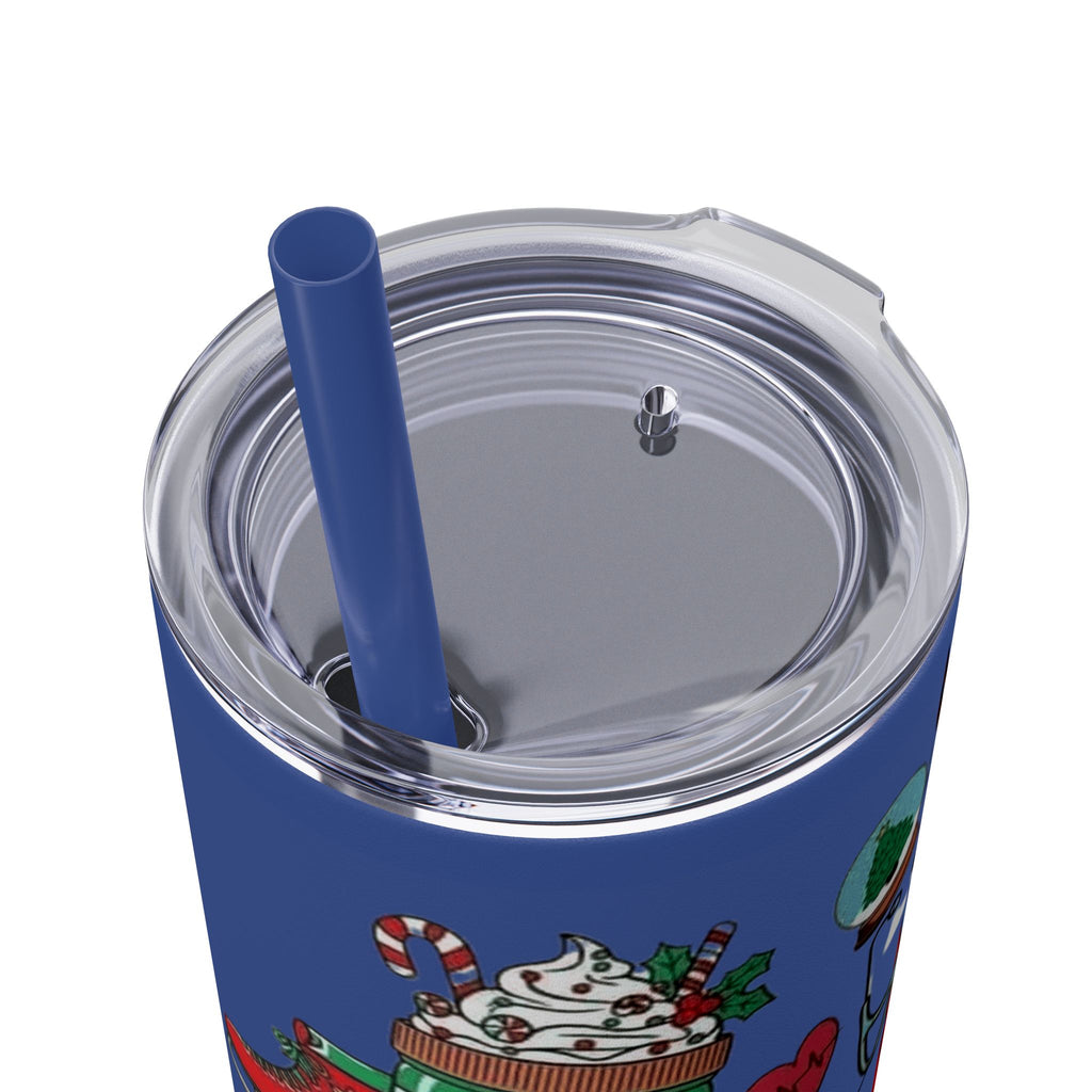 Emergency Department Nurse Christmas Skinny Tumbler - 20oz Holiday Medical Travel Cup with Straw Medical Christmas Mug