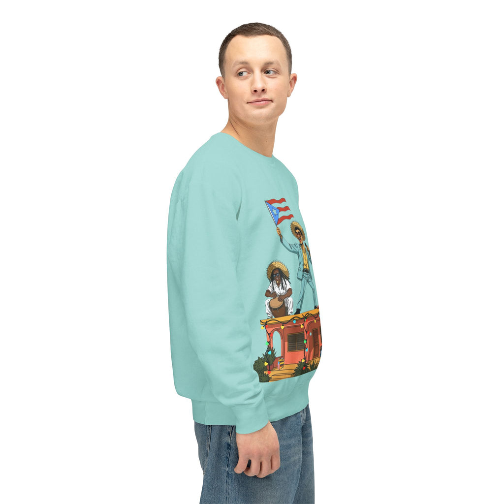 Puerto Rican Benito Parade Sweatshirt  Boricua De Pura Cepa Crewneck Puerto Rico Navidades