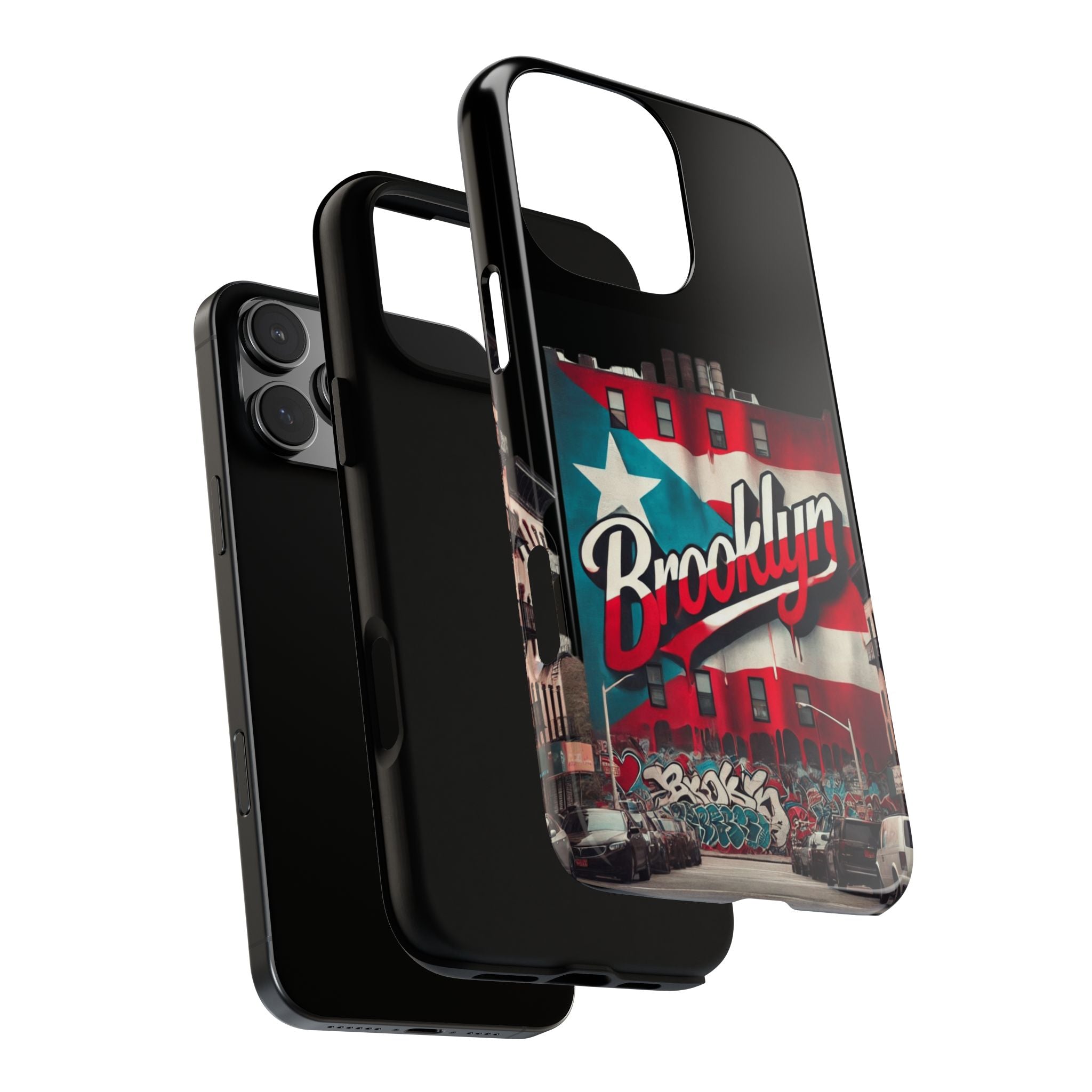 Brooklyn Street Art Phone Case  Urban Graffiti Protective Cover