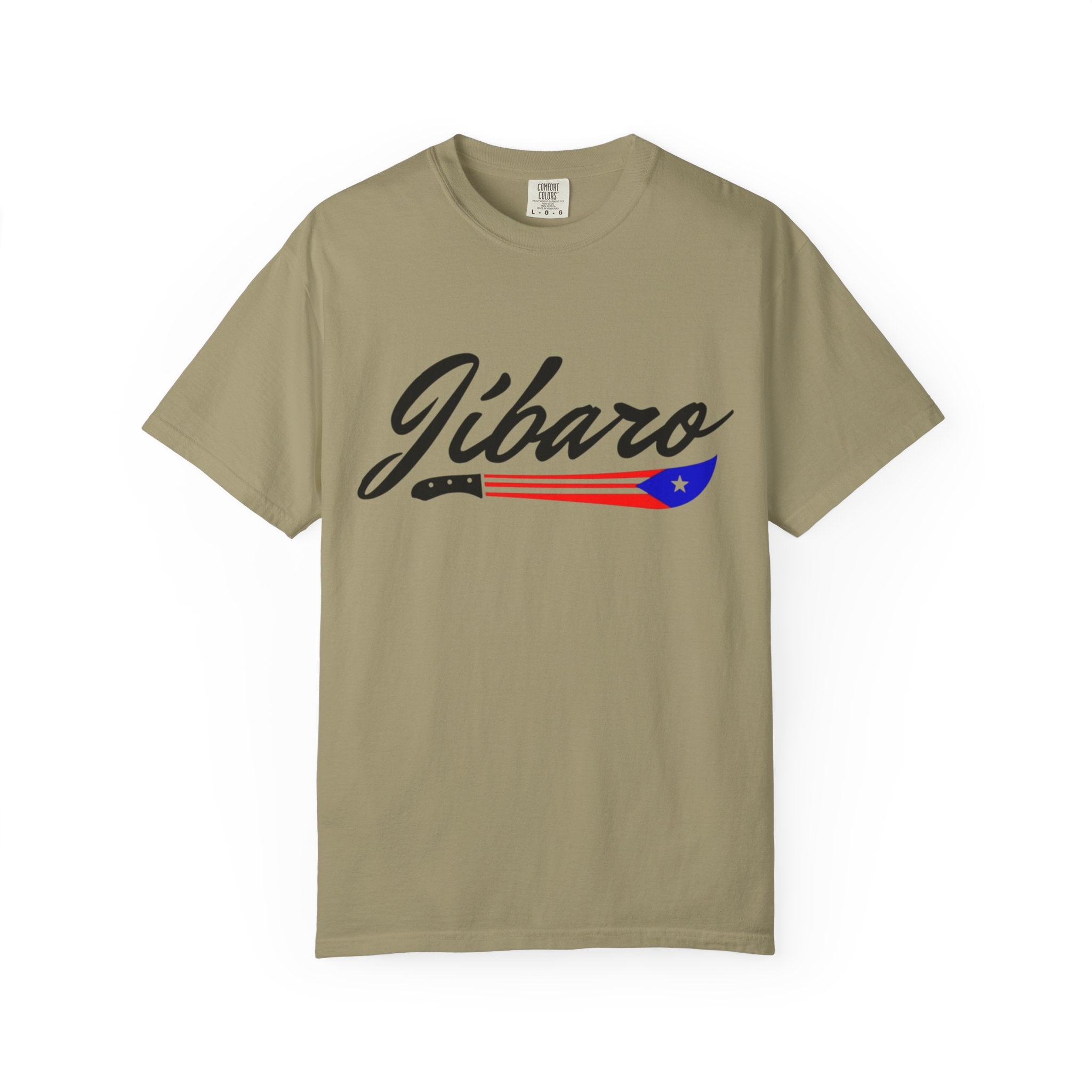 T-Shirt  "Jíbaro" Puerto Rican Heritage Tee (Back Machete  Sombrero de Paja Design) Puerto Rico’s Navidades