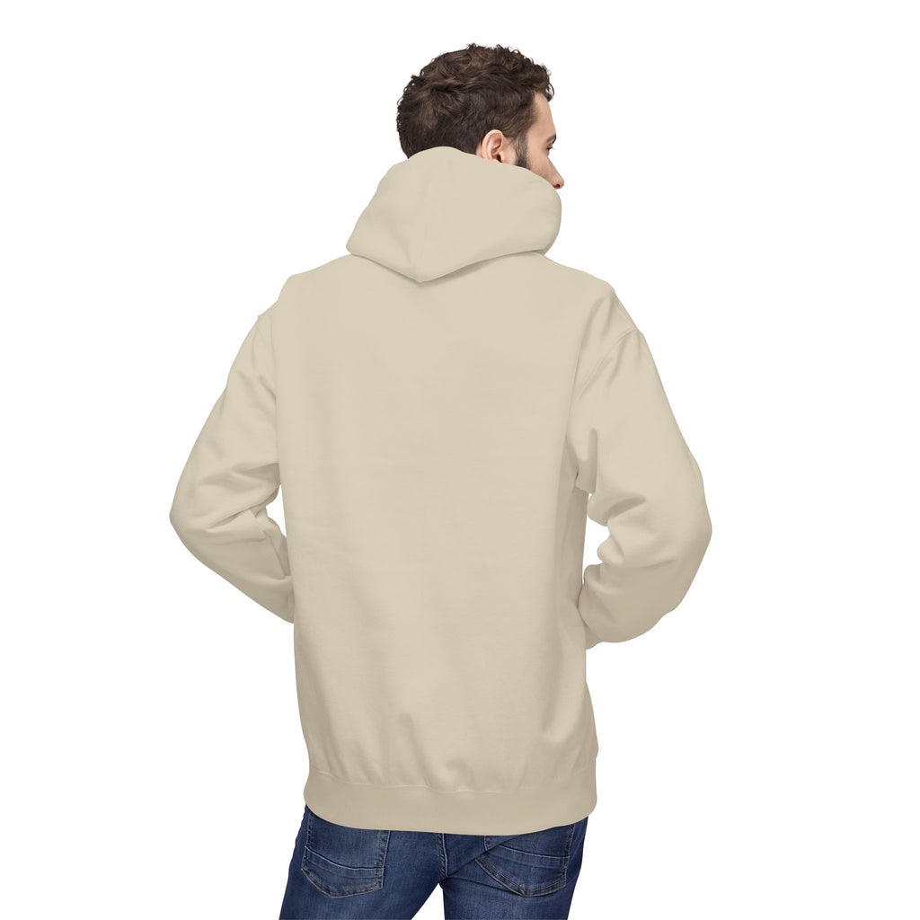White Hoodie - "Caminas a pa'la desporta" Minimal Script Pullover